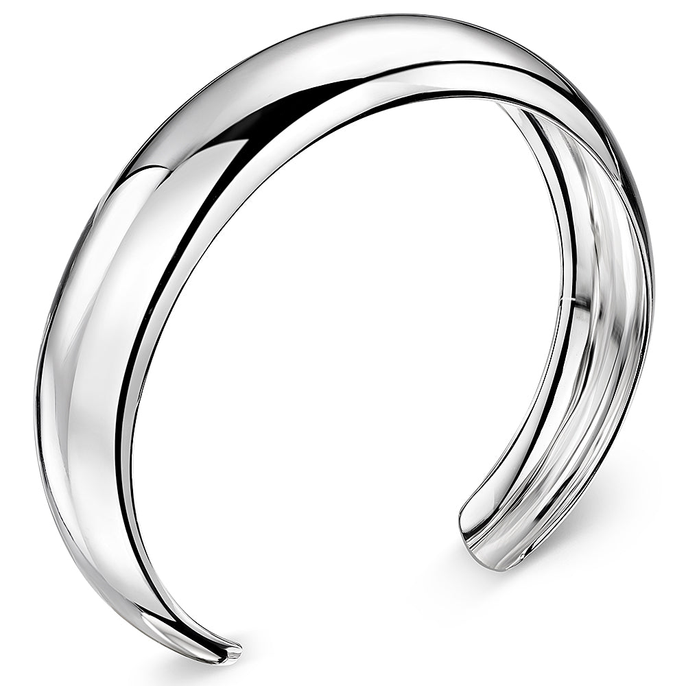 Sterling Silver Dome High Polished Bangle
