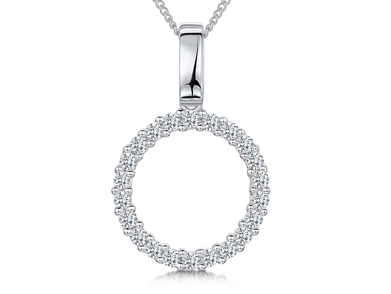 Sterling Silver Open Circle Pendant