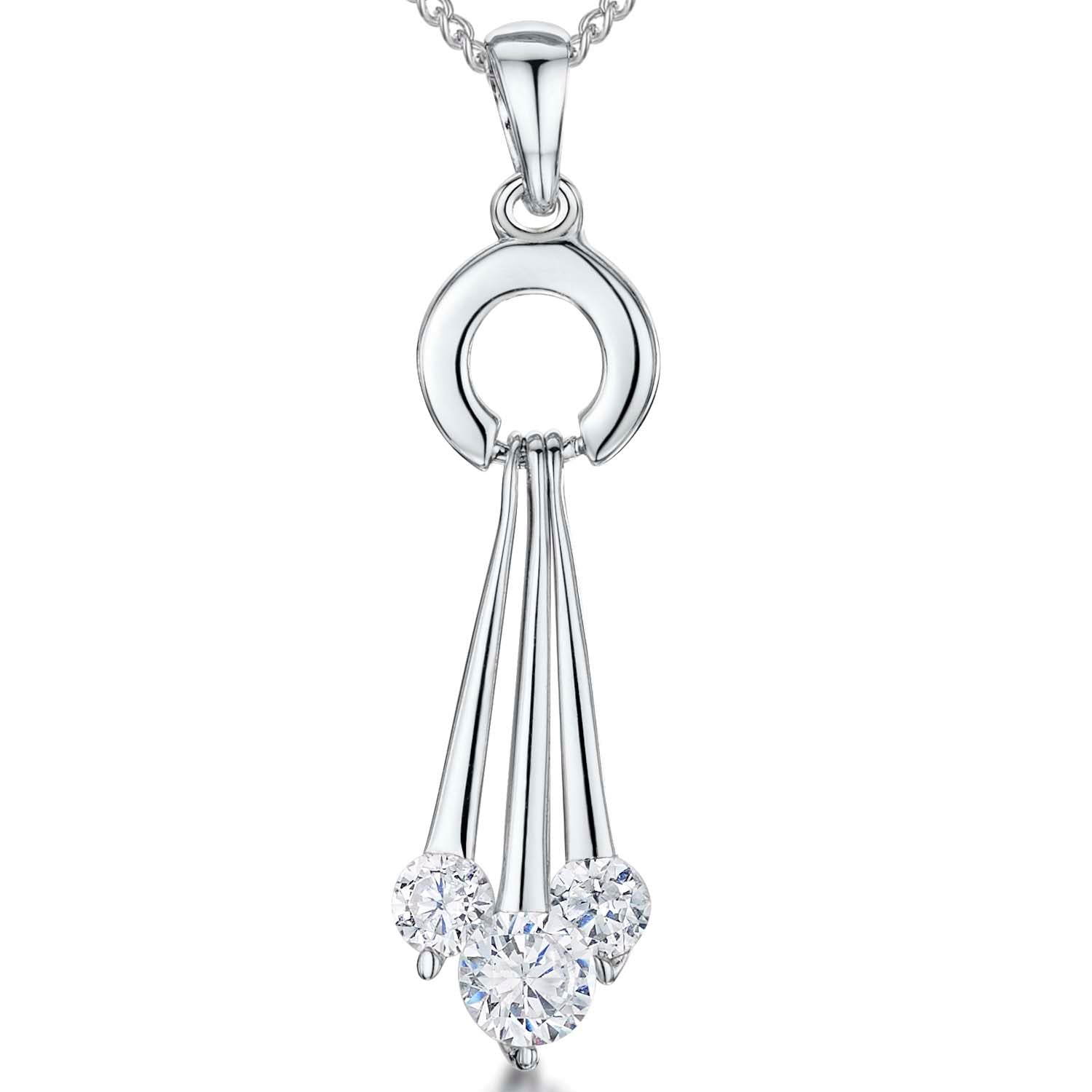 Sterling Silver 3 Strand Pendant