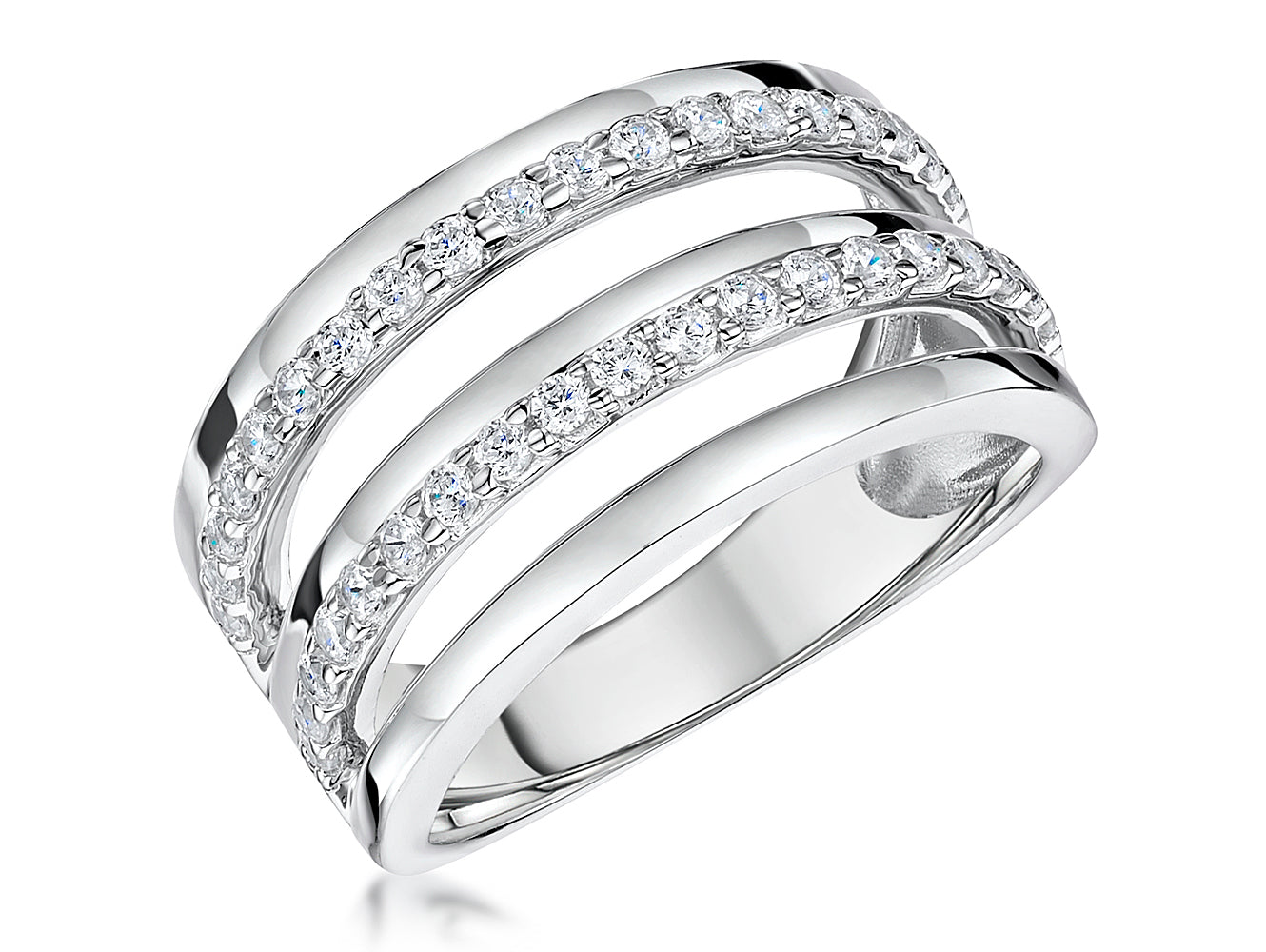 Sterling Silver Wide Open Band Ring