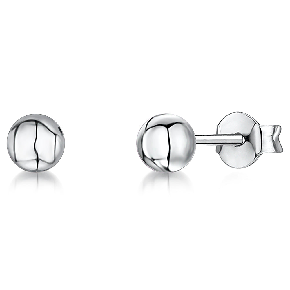 Sterling Silver Ball Stud Earrings