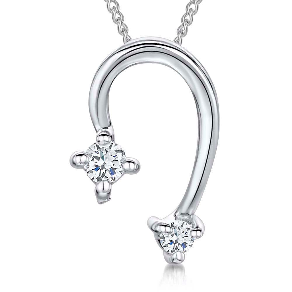 Sterling Silver Three Quarter Horseshoe Pendant