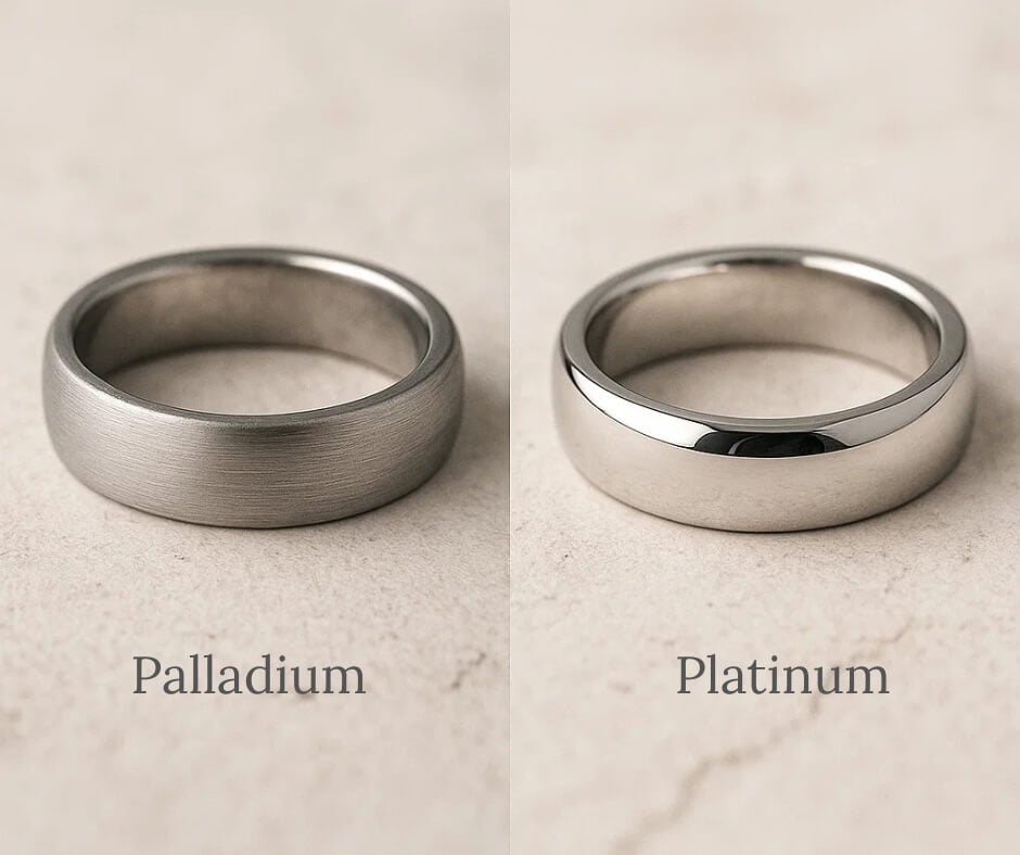 Comparing Palladium vs Platinum for Wedding Bands