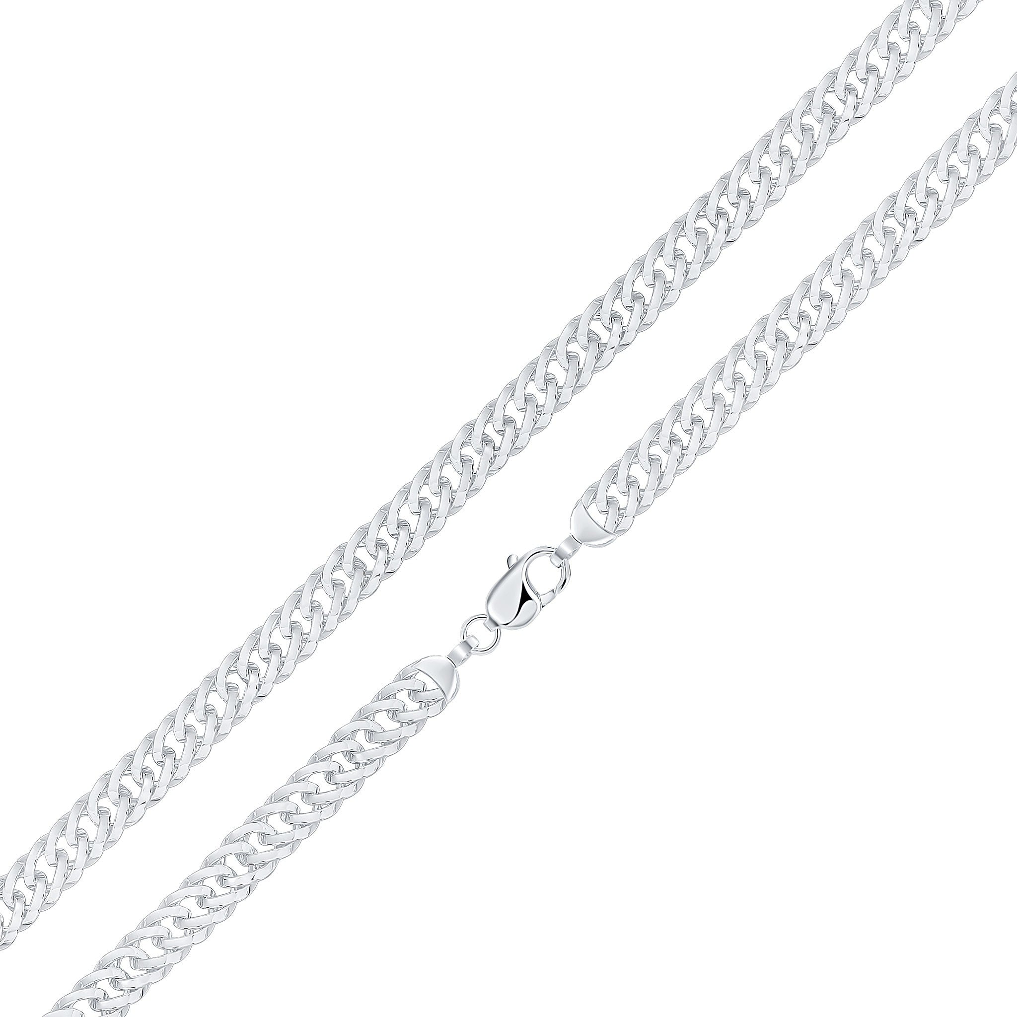 Silver 10mm Wide Curb 8.5"