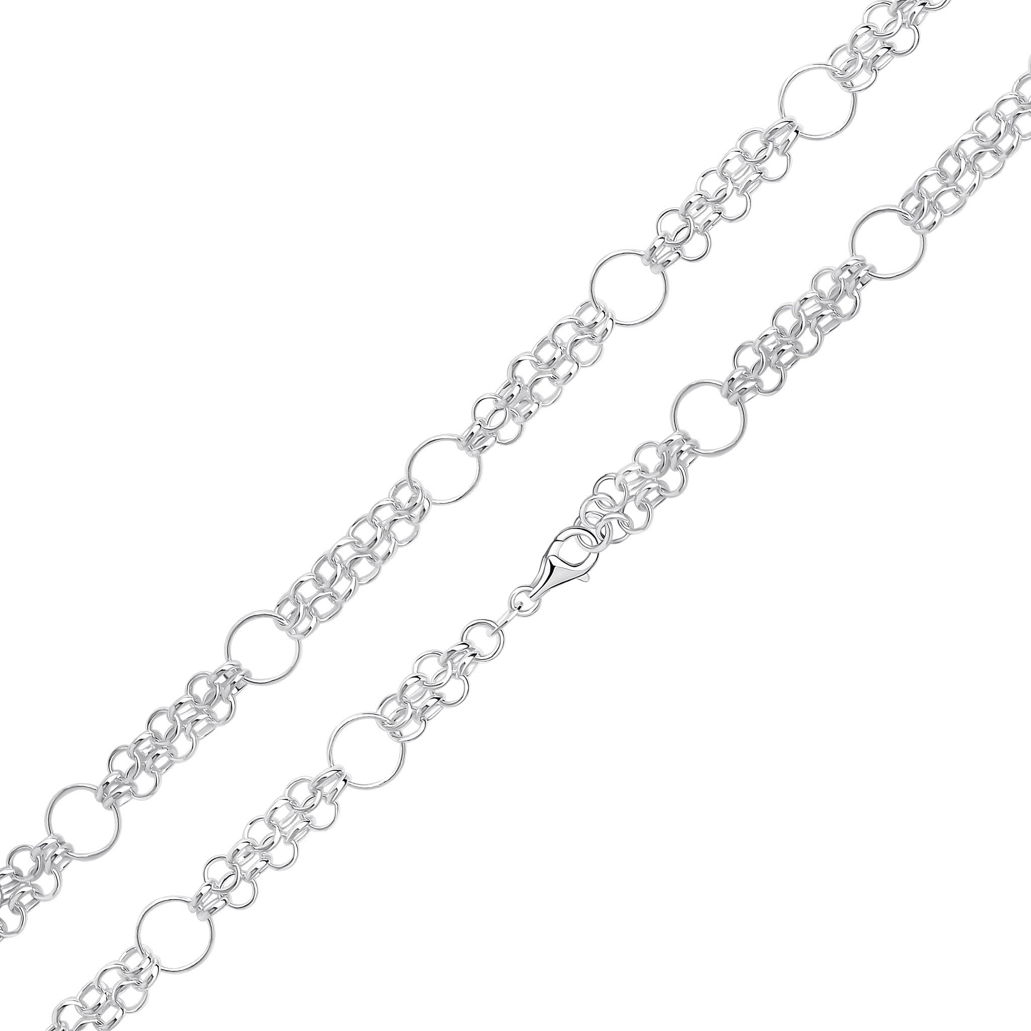 Silver Oval and Round gate 7.5"