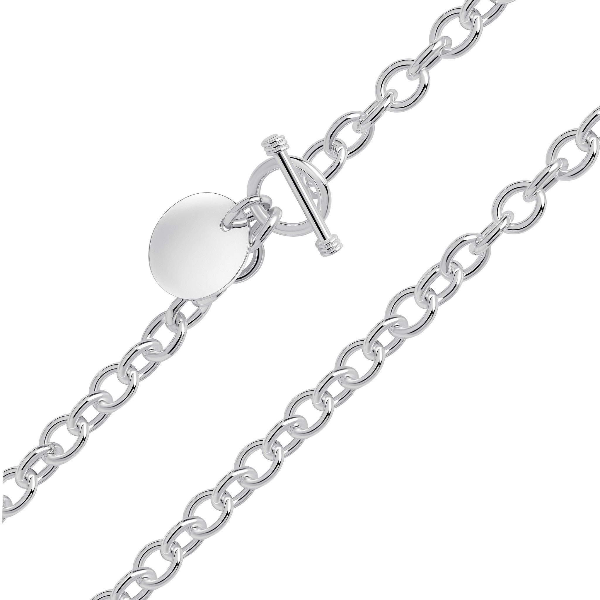 Silver 8mm Cable 7.5" T-Bar Disc