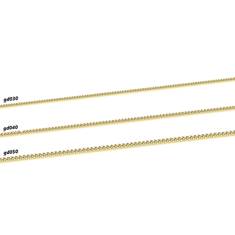 Yellow Gold Vermeil Chain. 2.5g