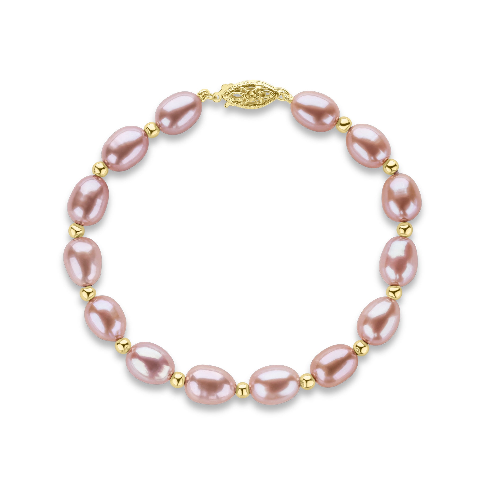 9Y 7mm Rice Bead Pink