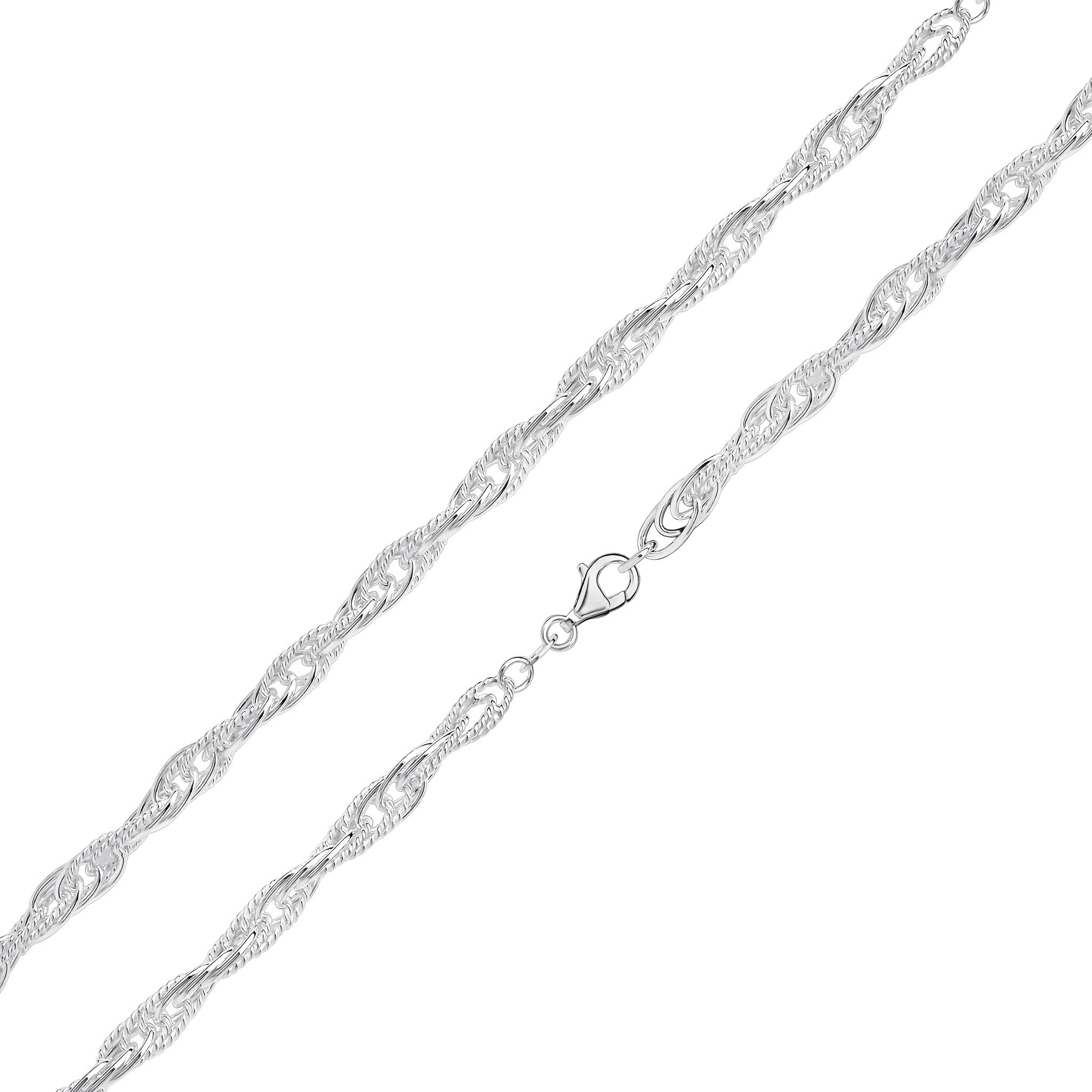 Silver Textured Rope 7.5"