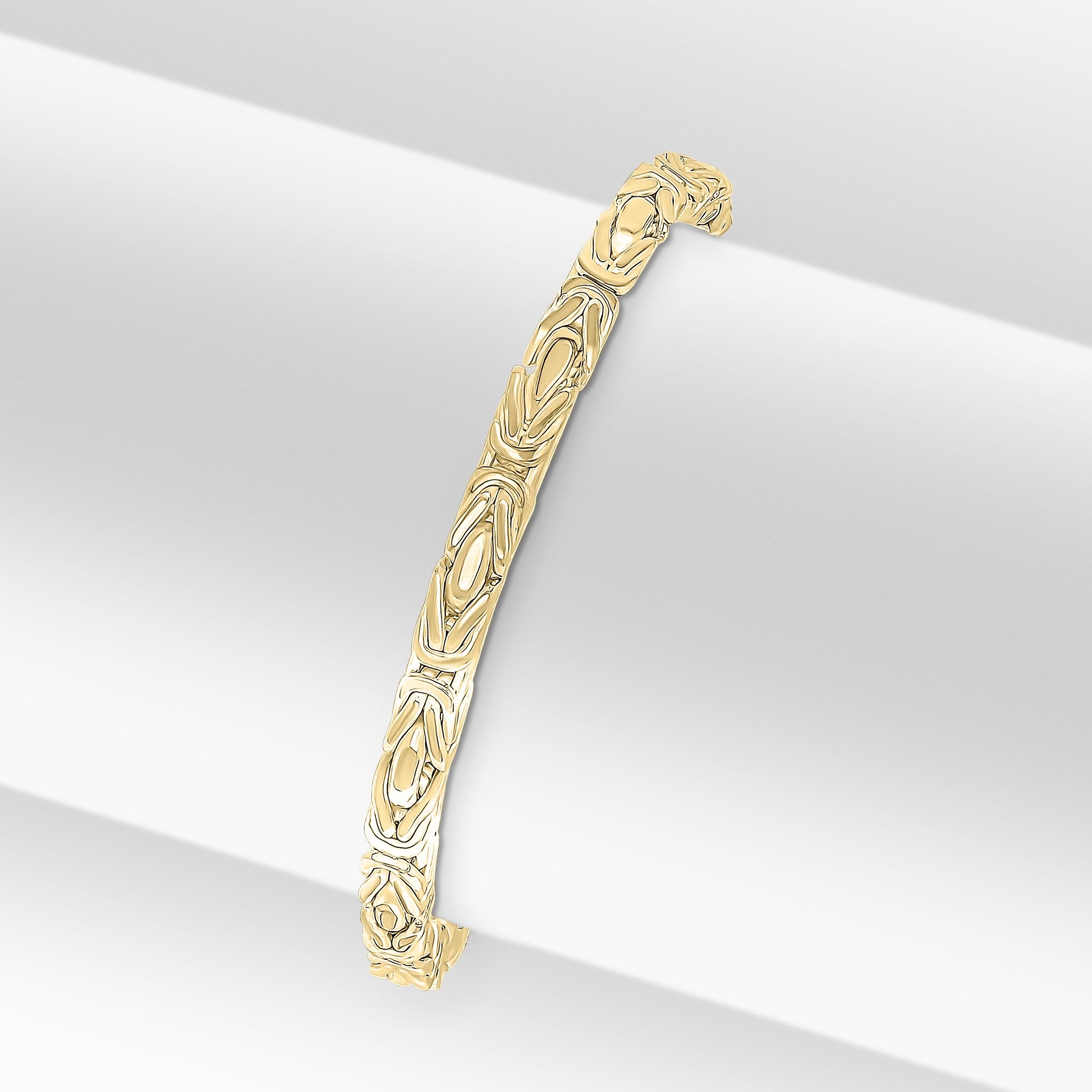 18ct Vermeil 4mm Square Byzantine 8.5"
