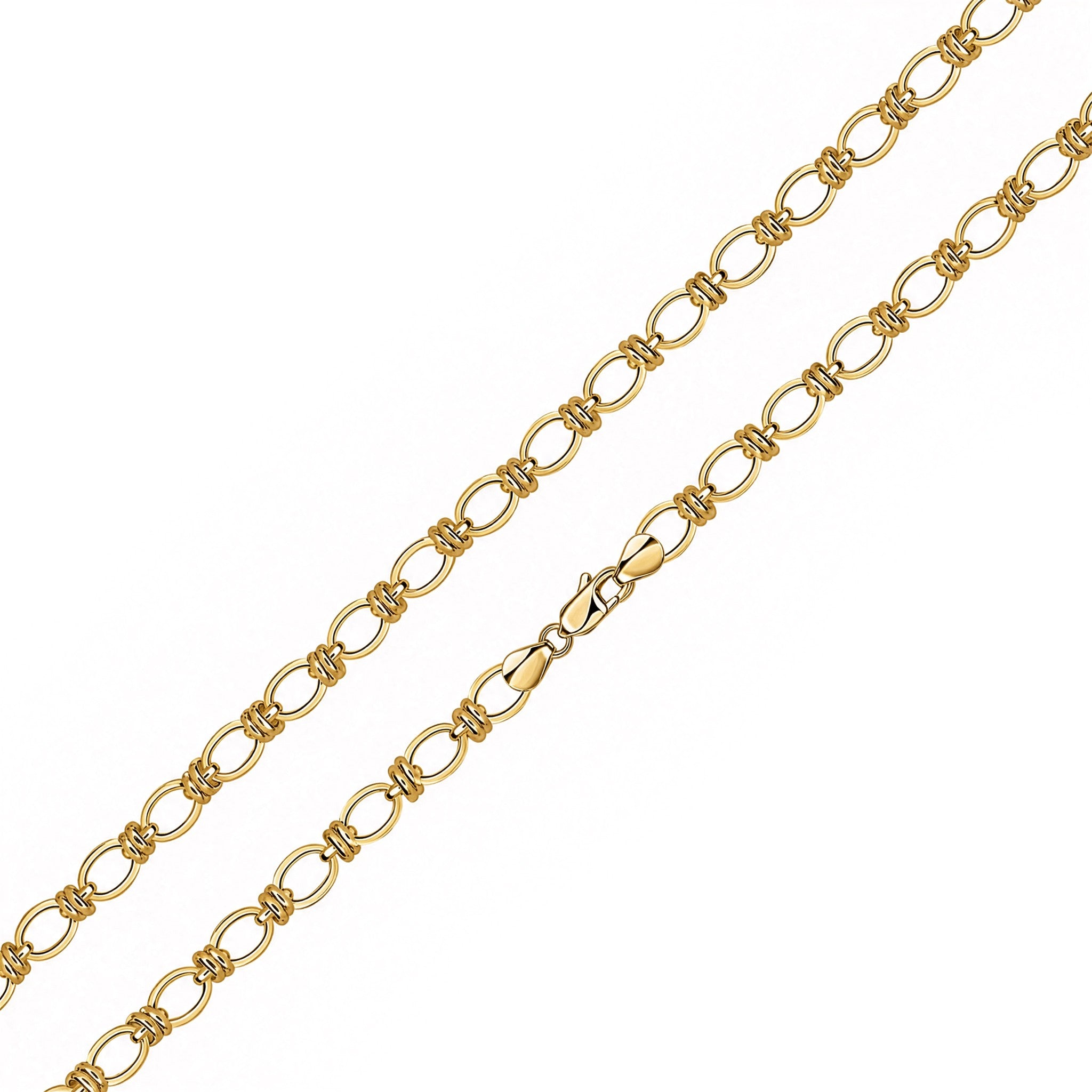 18ct Vermeil 7.1 Square Oval 7.5"