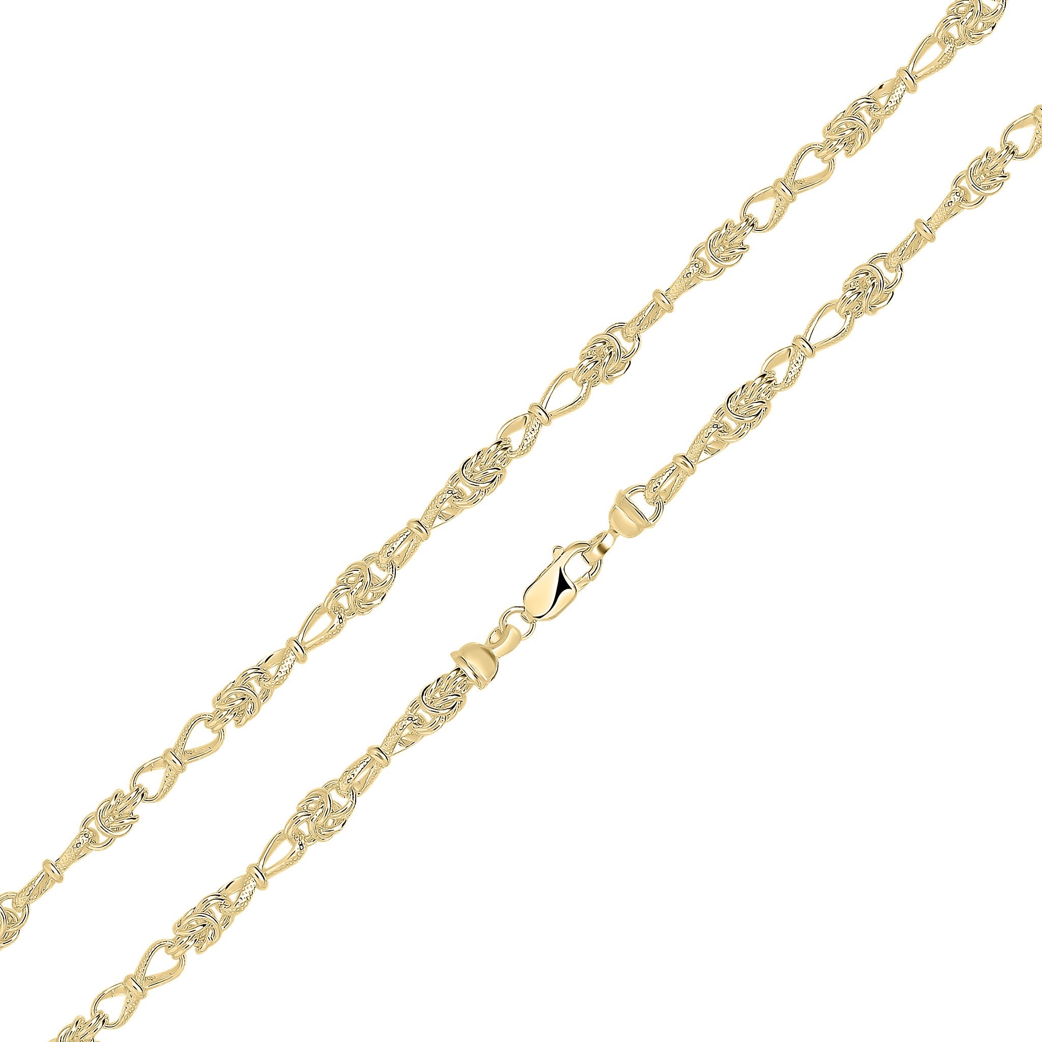 18ct Vermeil 5.3mm Byzantine Twist 7.5"