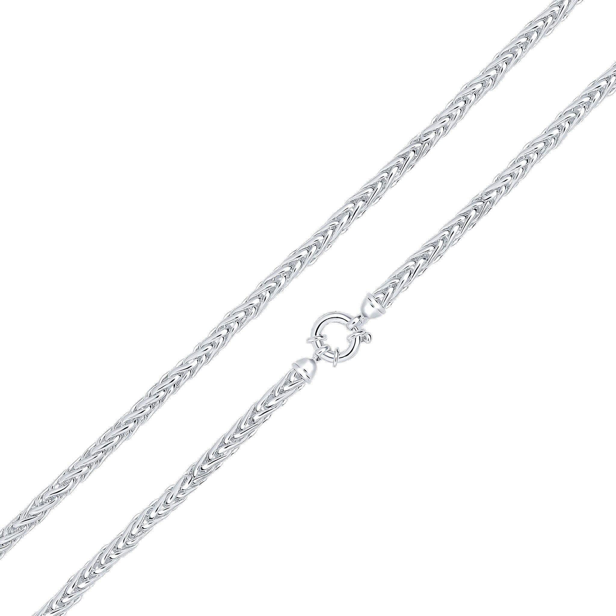 Silver 4.9mm Spiga 7.5" Bolt Ring