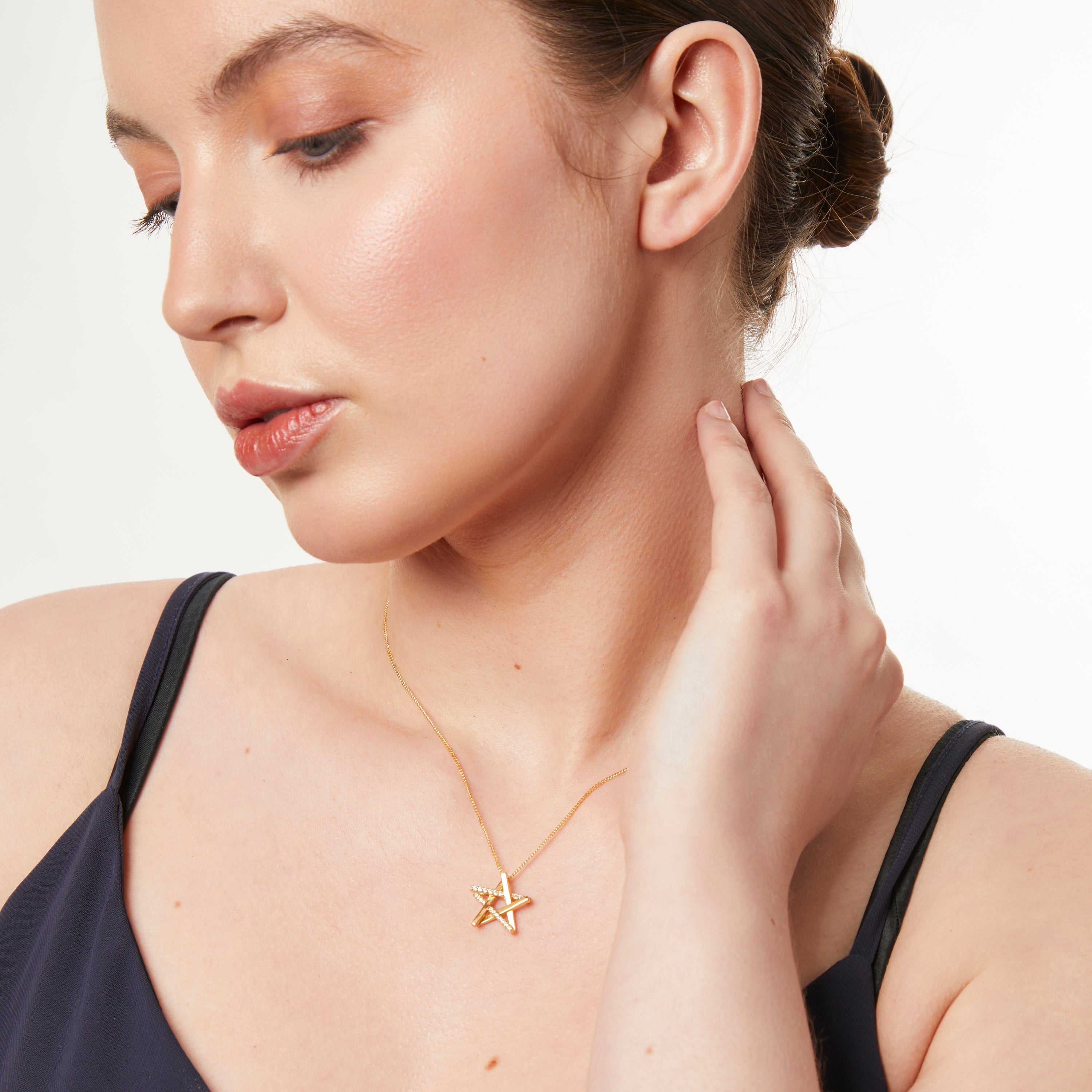 Yellow Gold Pentagram Pendant