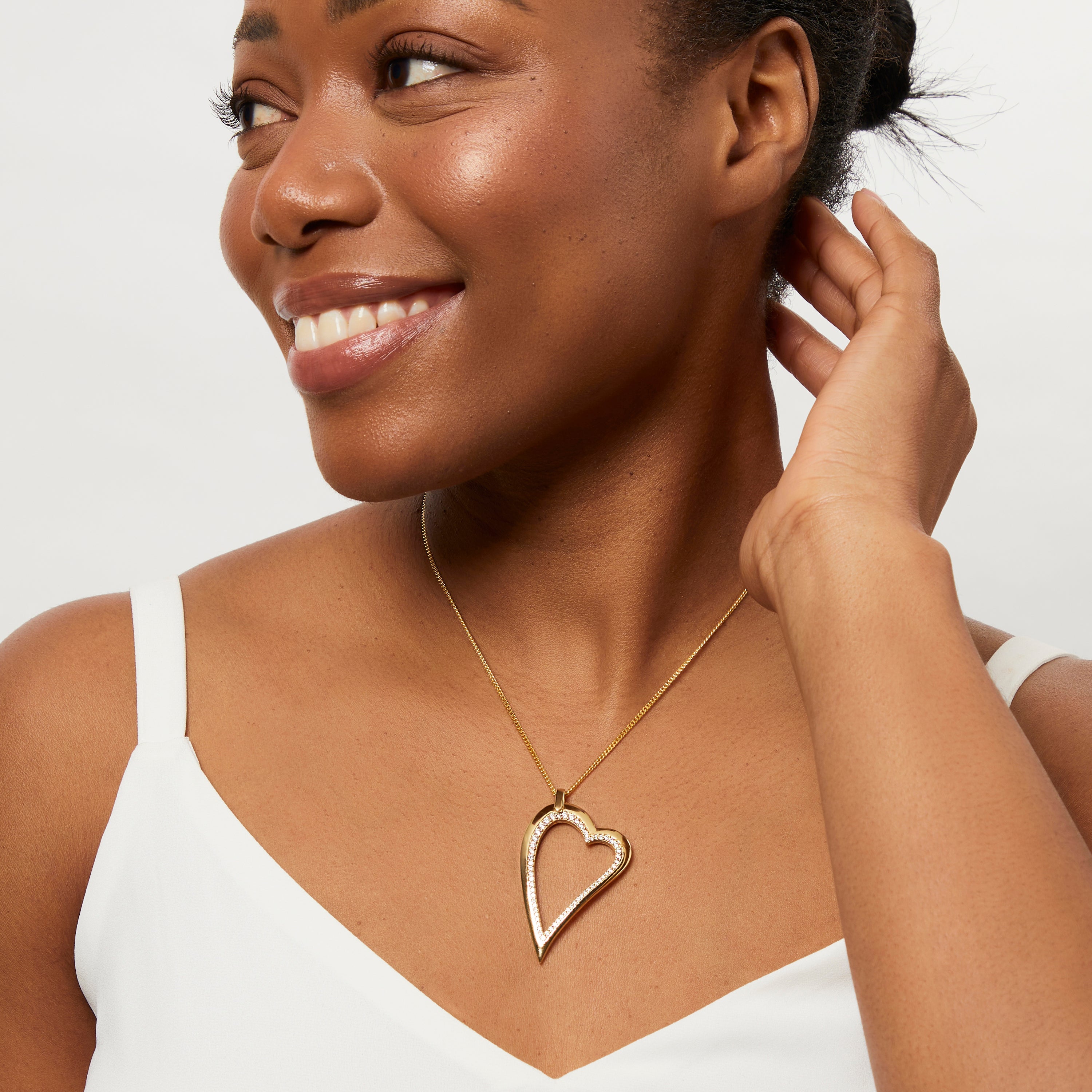 Yellow Gold Large  Dali Heart Pendant