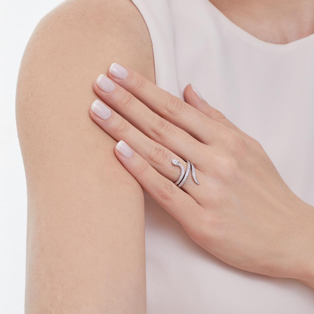 Sterling Silver Snake  Ring