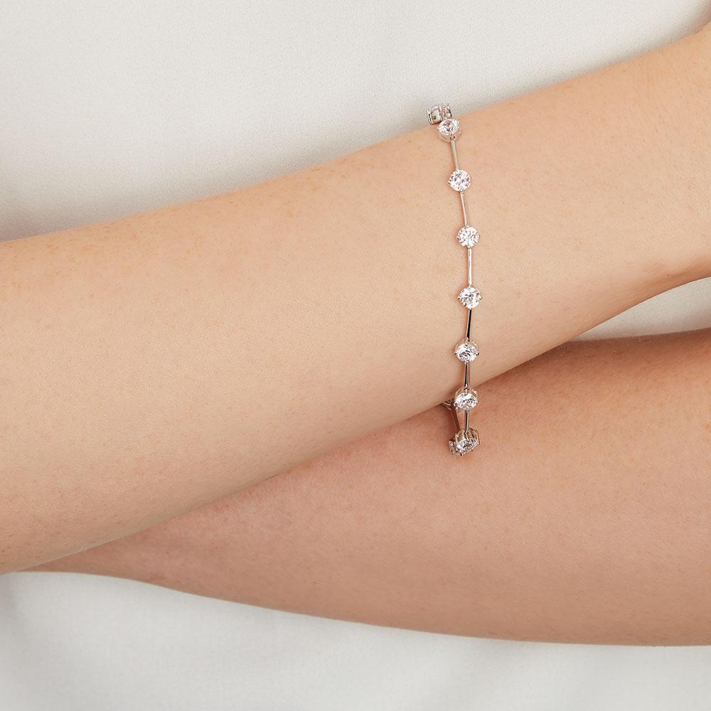 Sterling Silver Bracelet Featuring Silver Bars