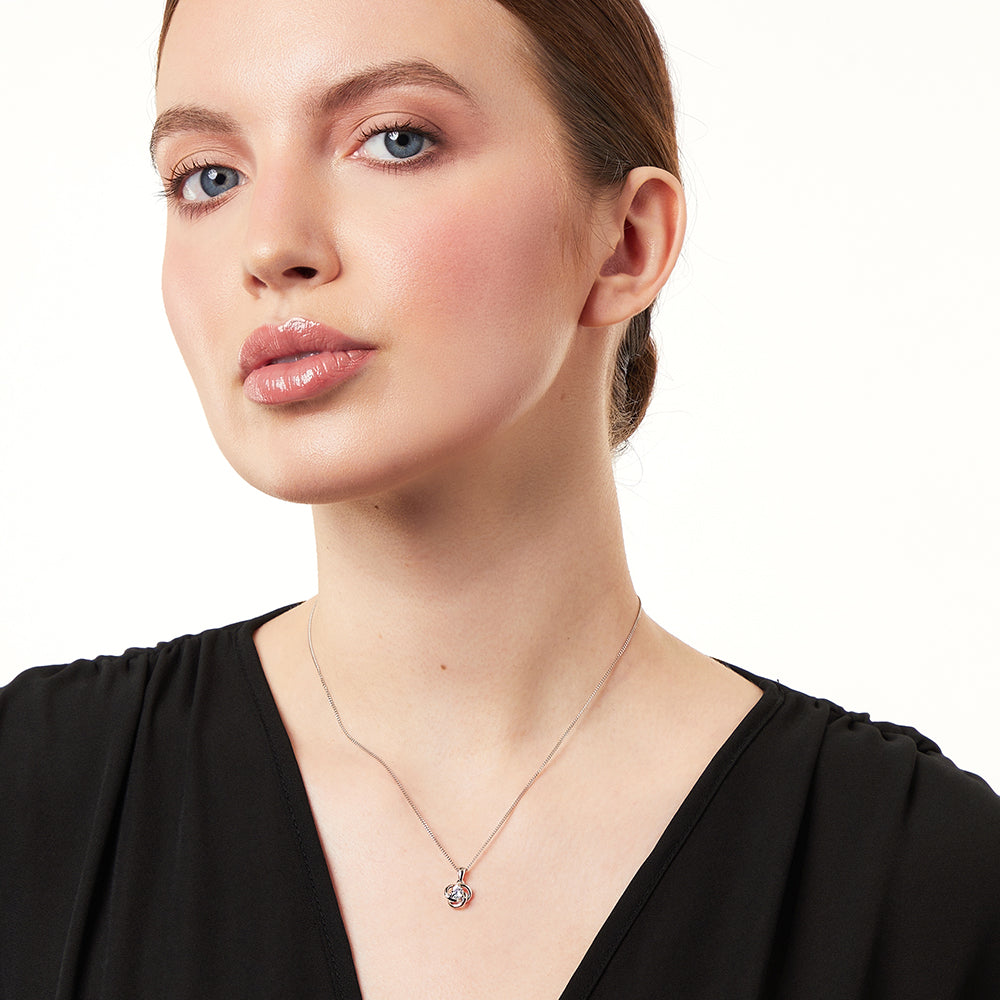 Sterling Silver interlinked Circles Pendant