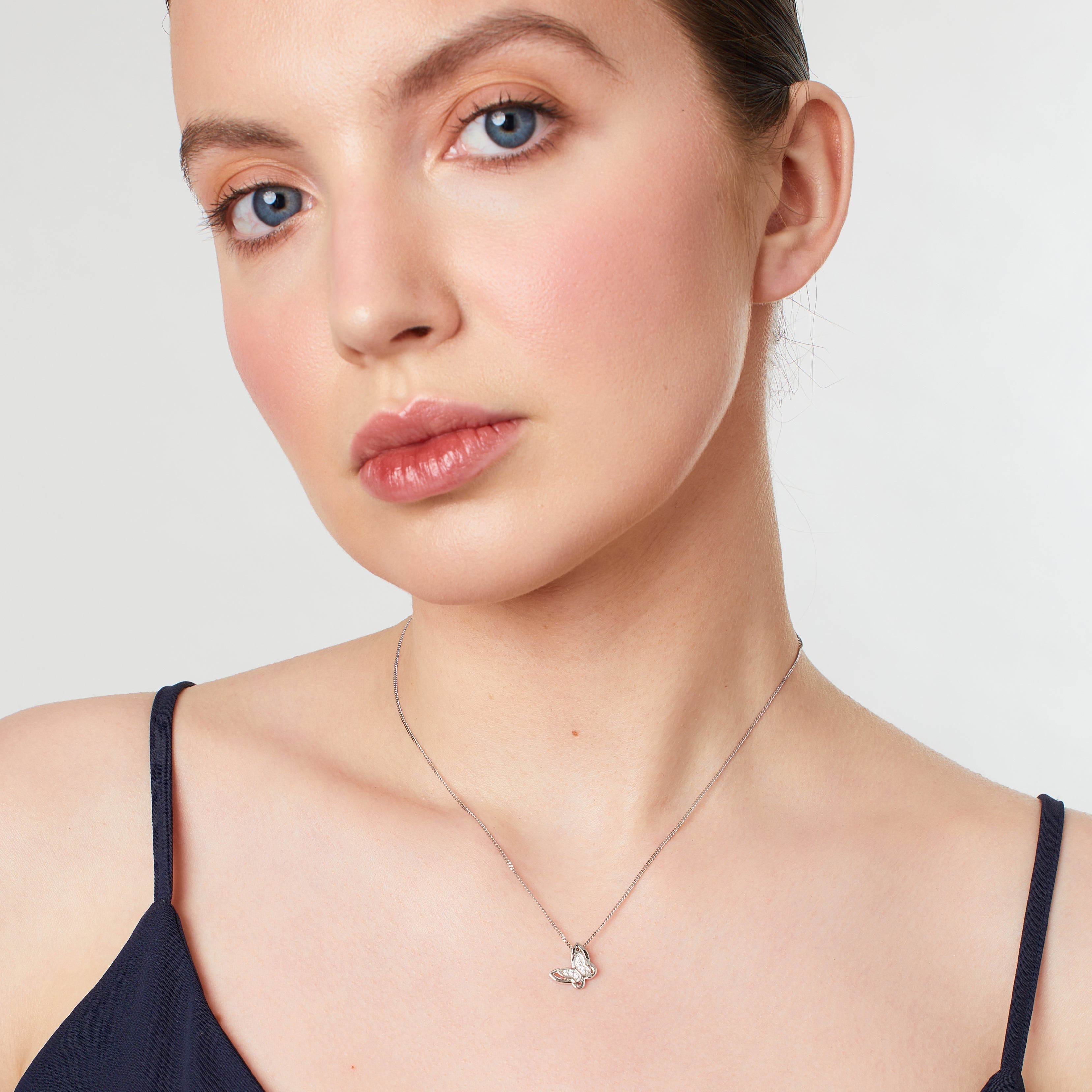 Sterling Silver Butterfly Wing Pendant