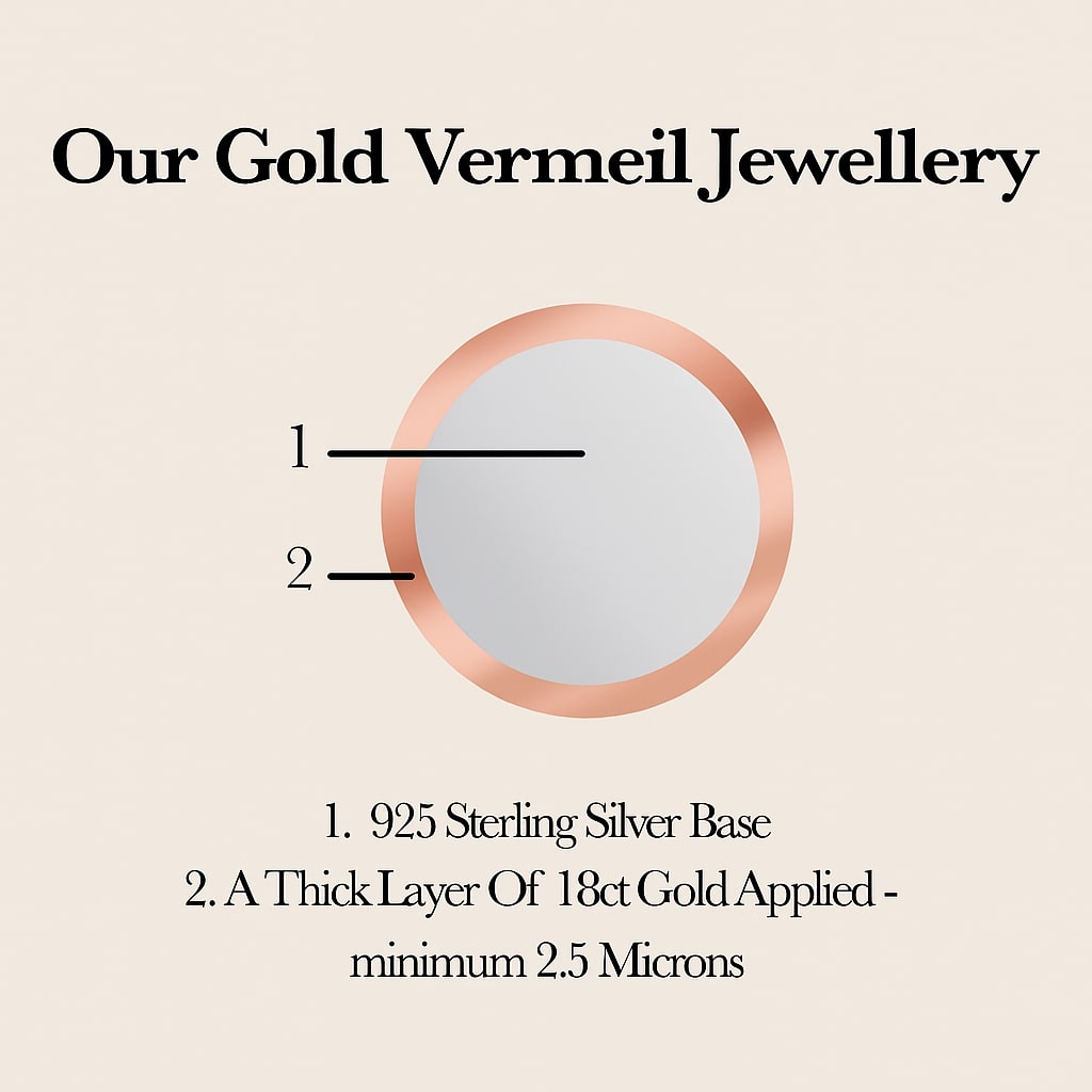 18ct Rose Gold Vermeil Bee Necklace With Cubic Zirconia