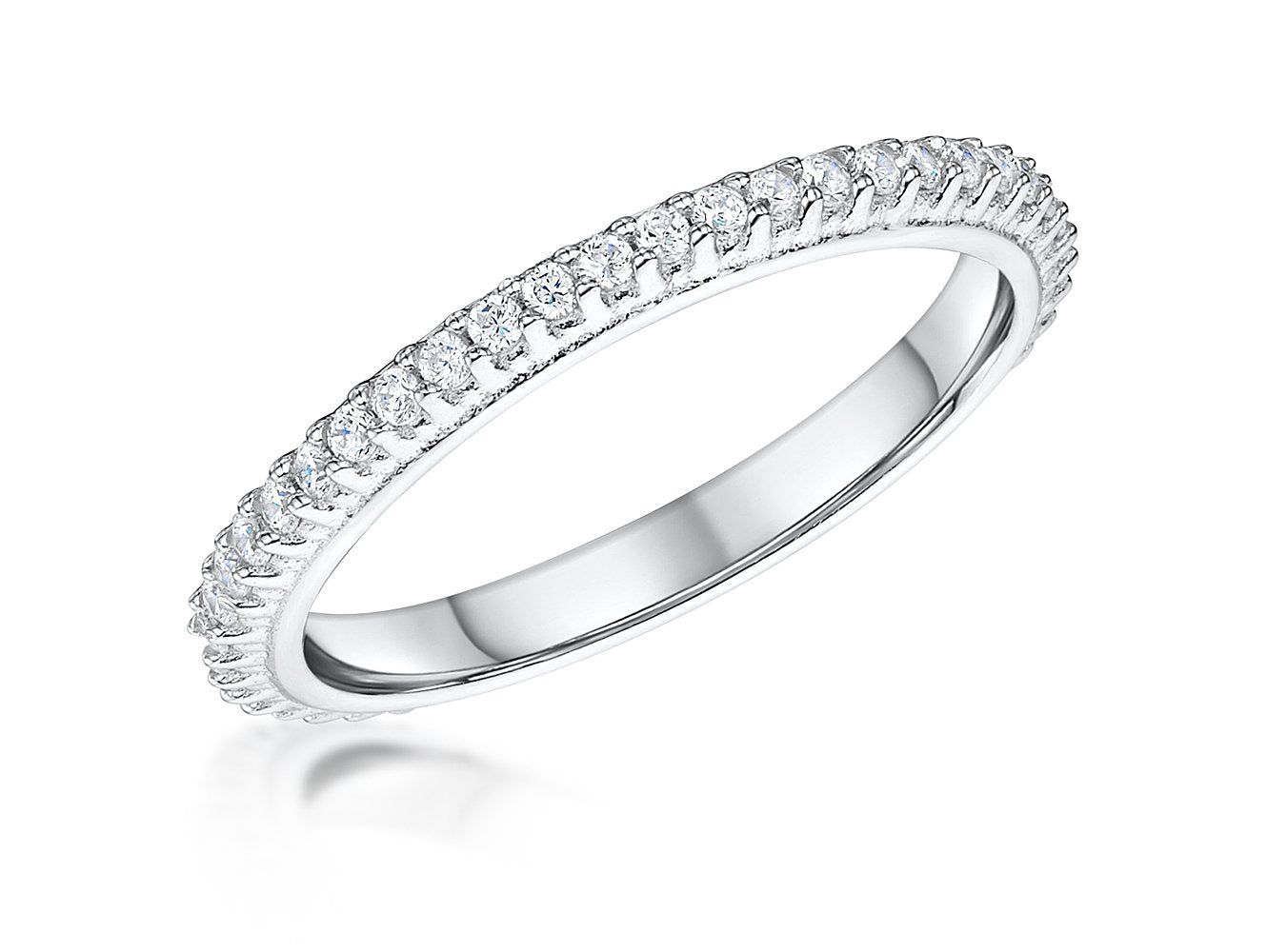 Sterling Silver Full Eternity Ring
