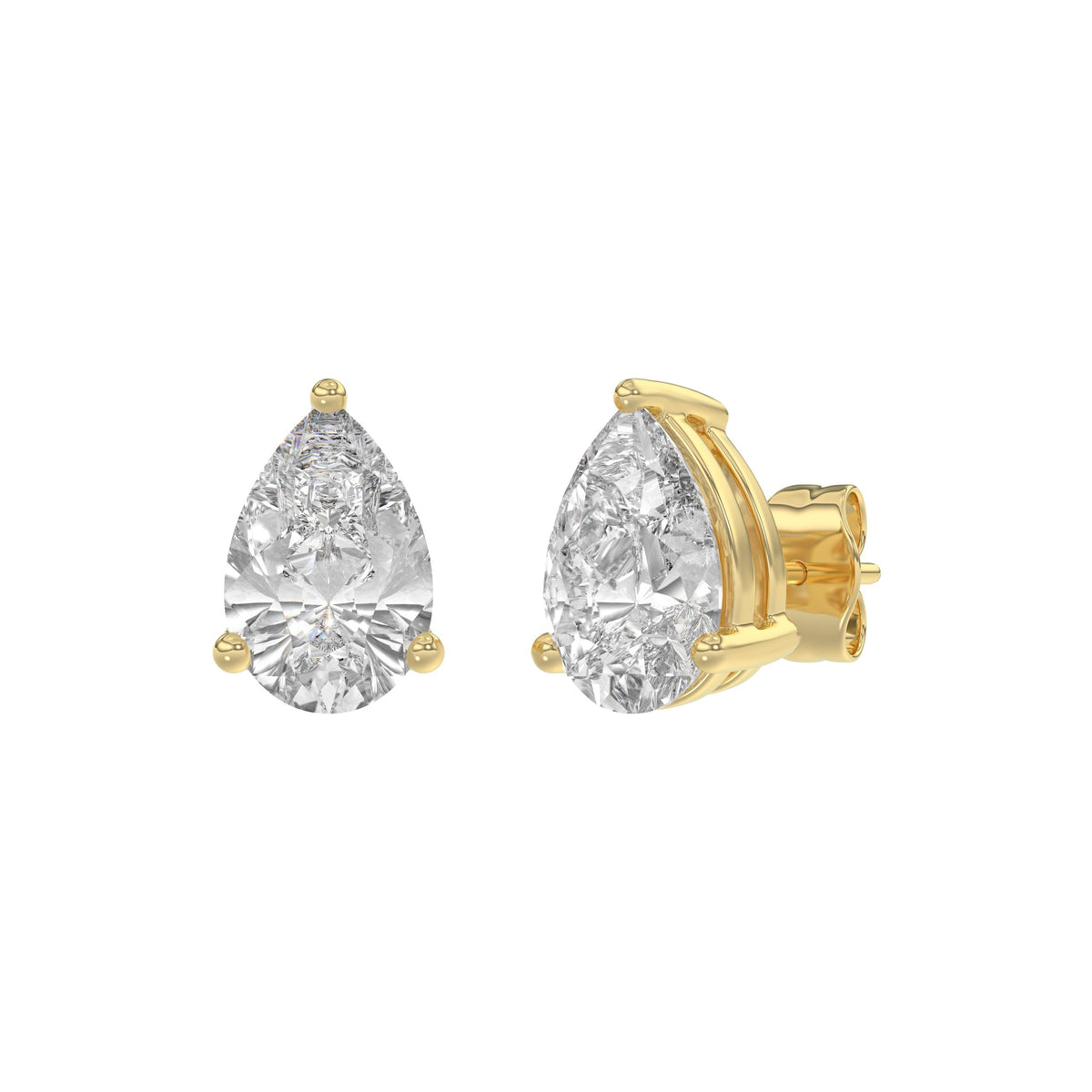 18K Yellow Gold, angled view
