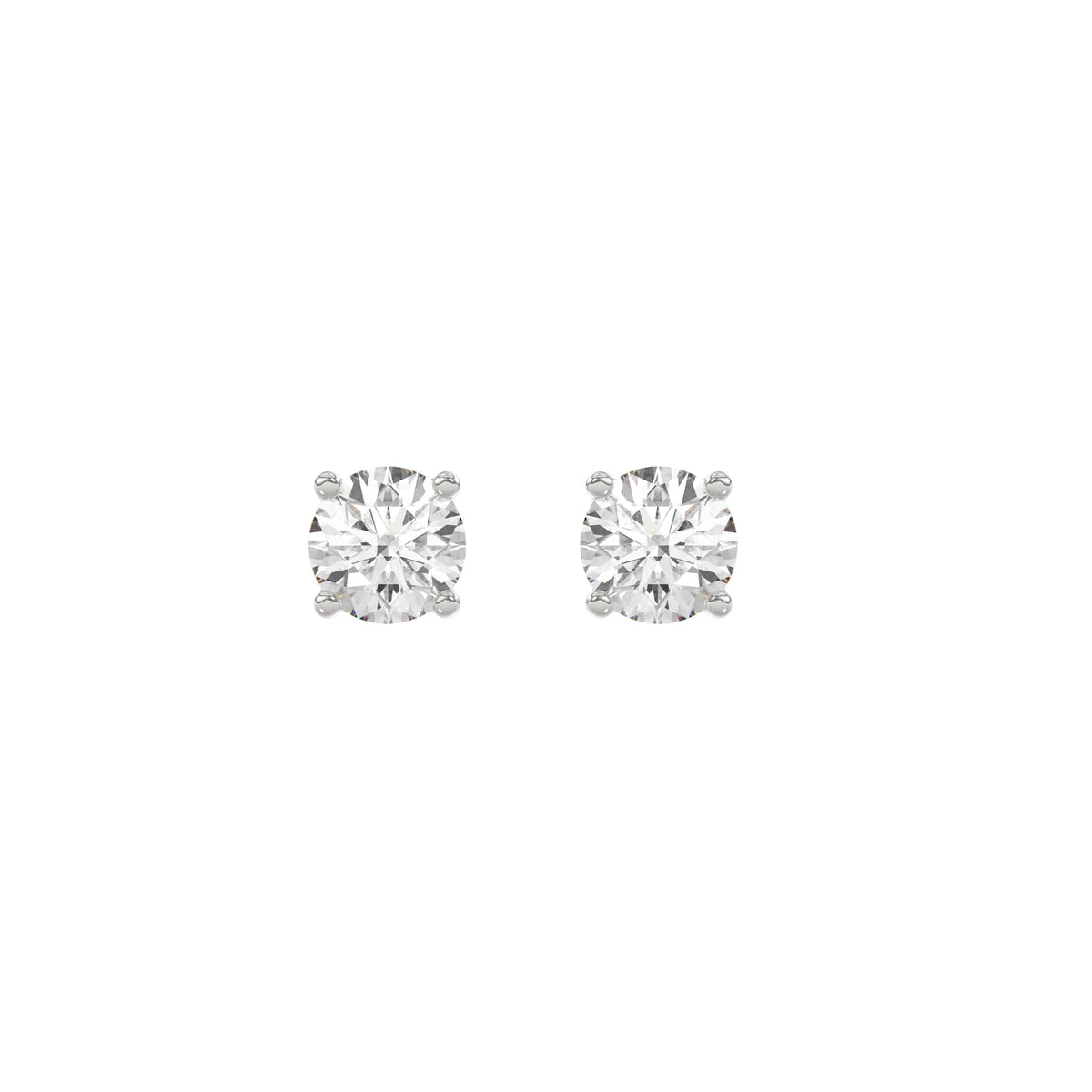 18K White Gold, angled view