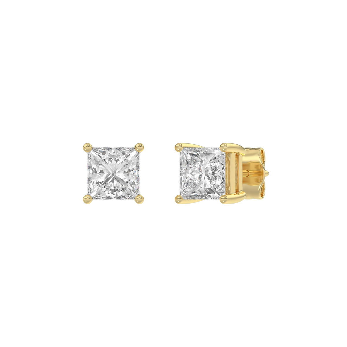 18K Yellow Gold, angled view