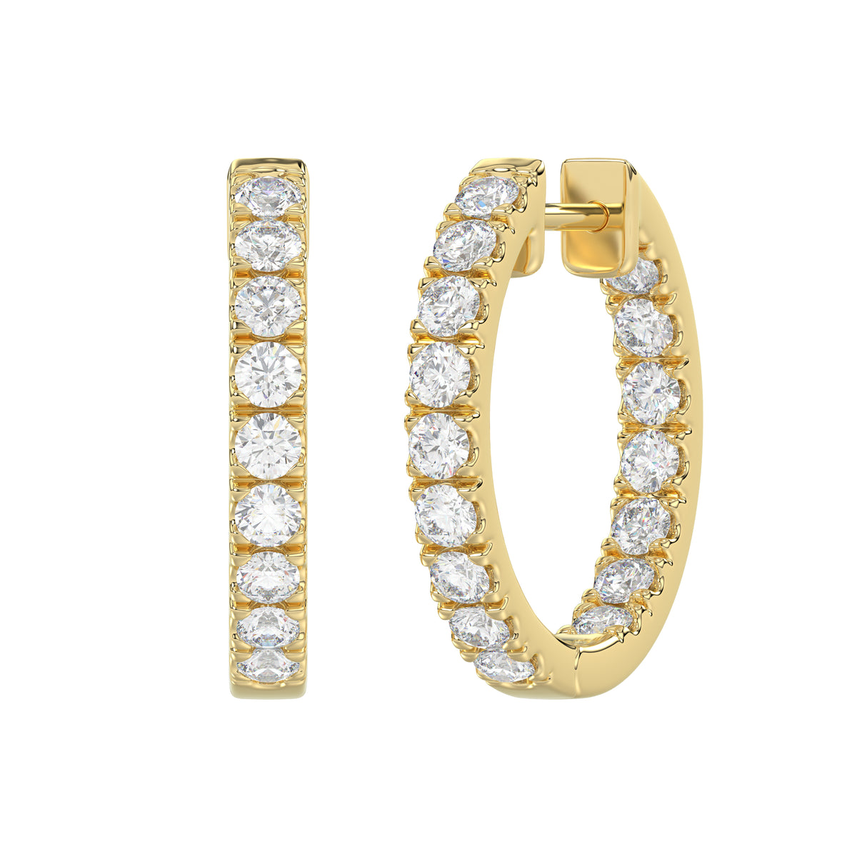 18K Yellow Gold, angled view