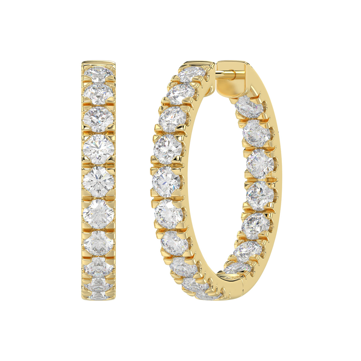 18K Yellow Gold, angled view