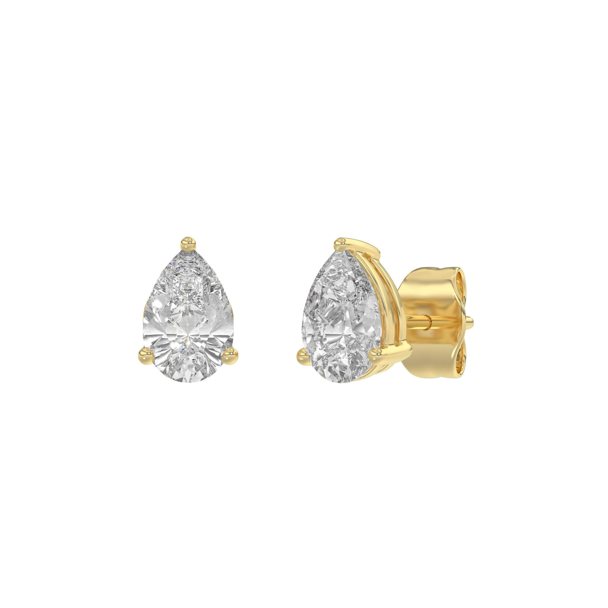 18K Yellow Gold, angled view