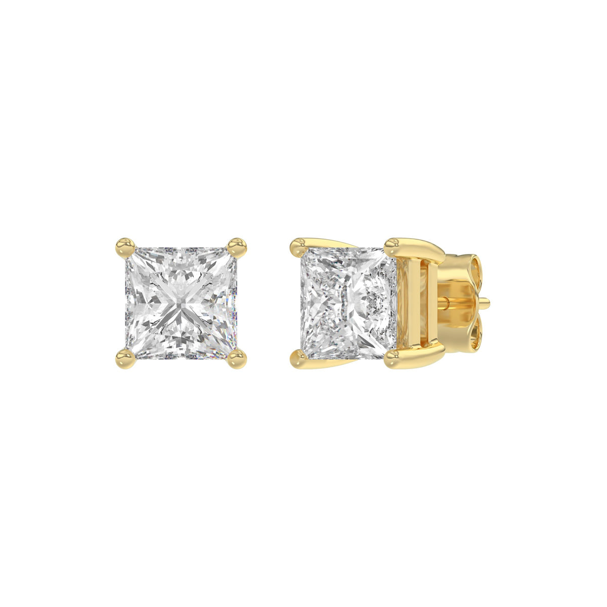 18K Yellow Gold, angled view