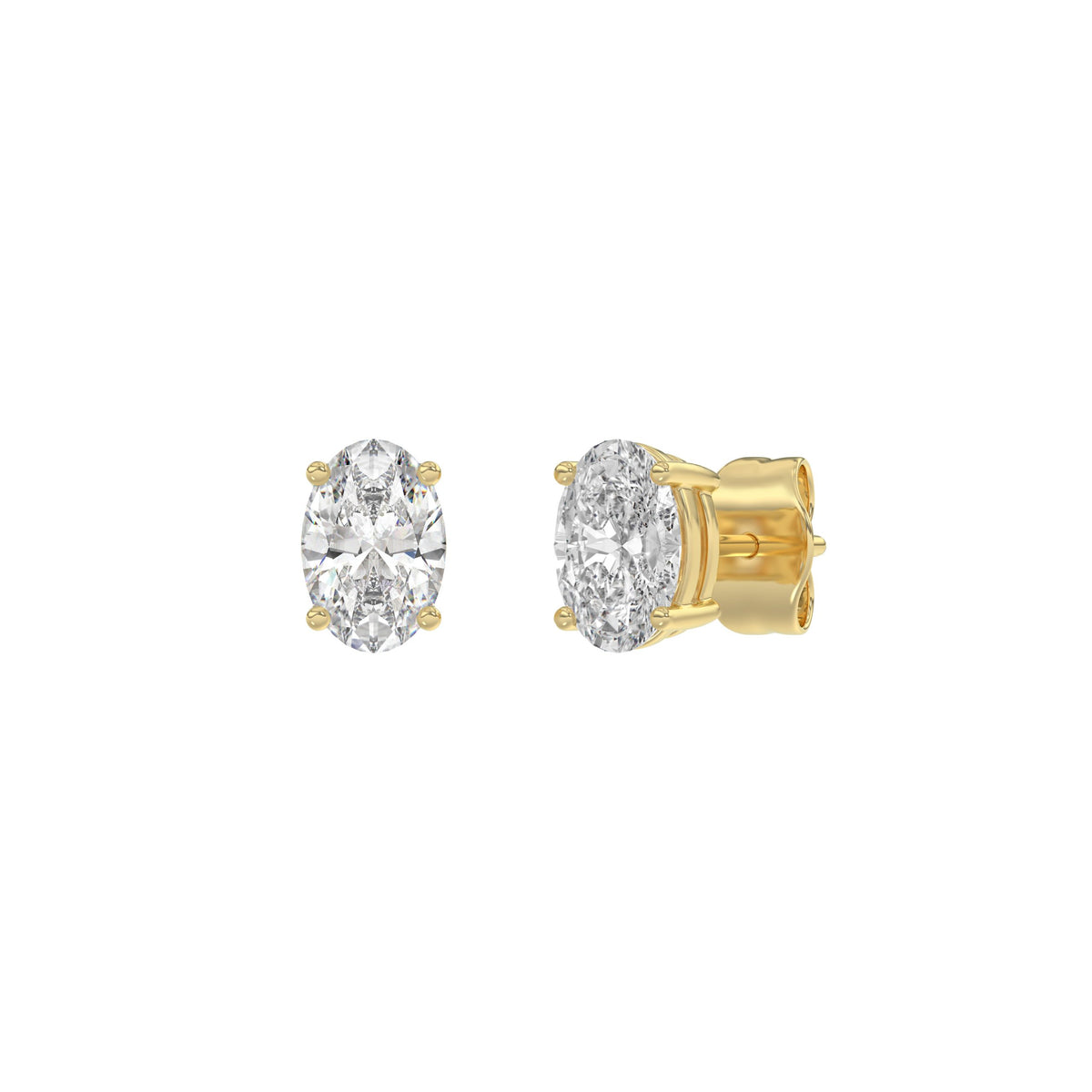 18K Yellow Gold, angled view