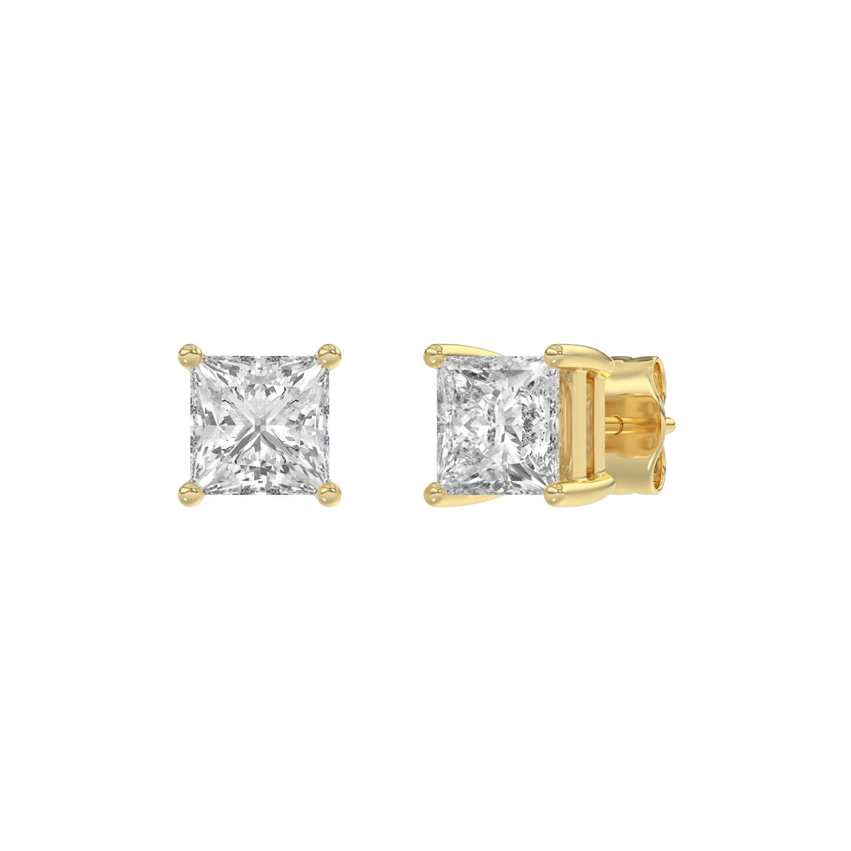 18K Yellow Gold, angled view
