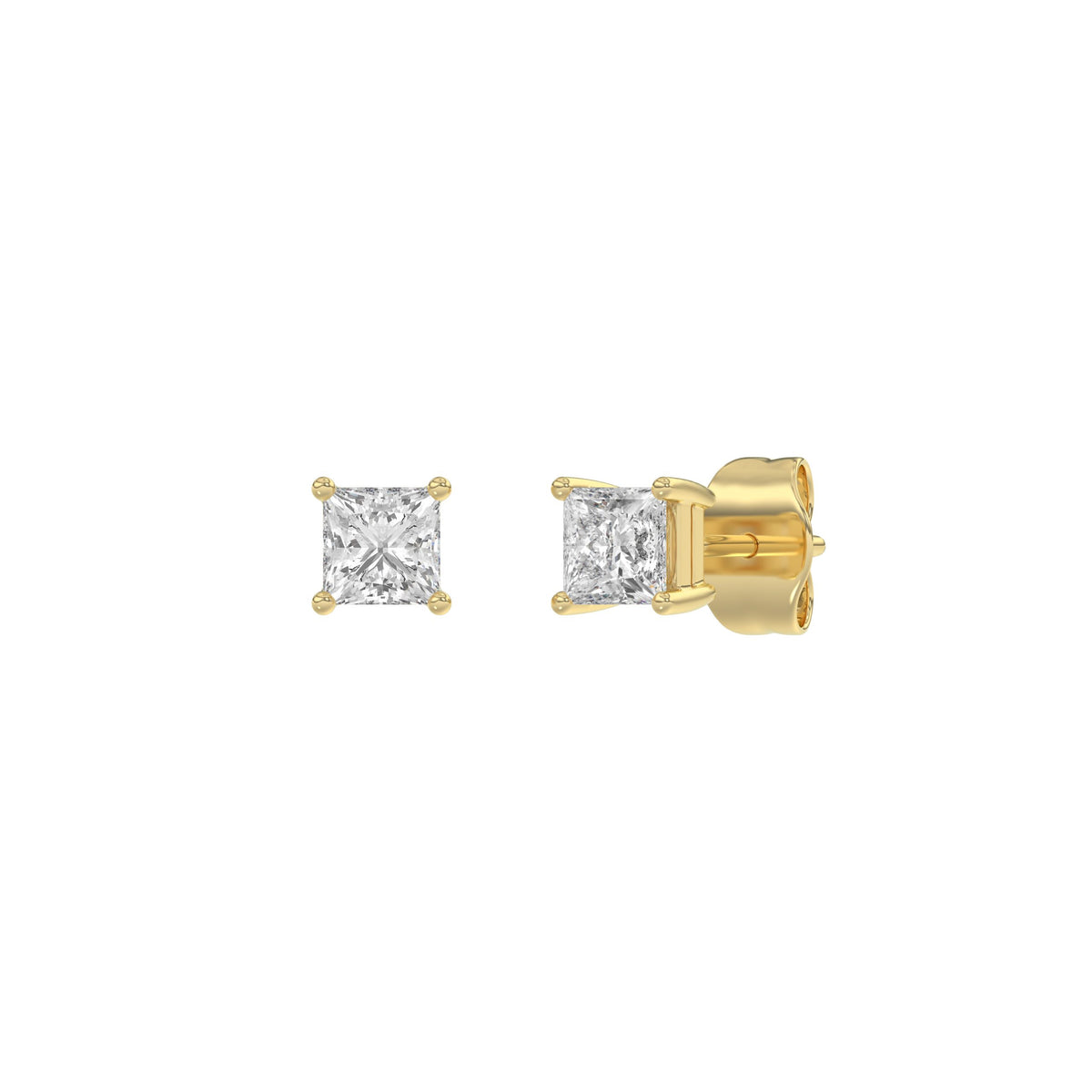 18K Yellow Gold, angled view