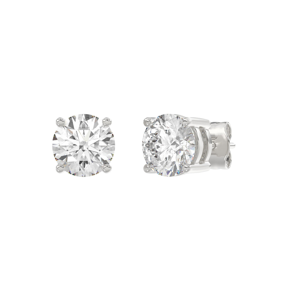 18K White Gold, angled view