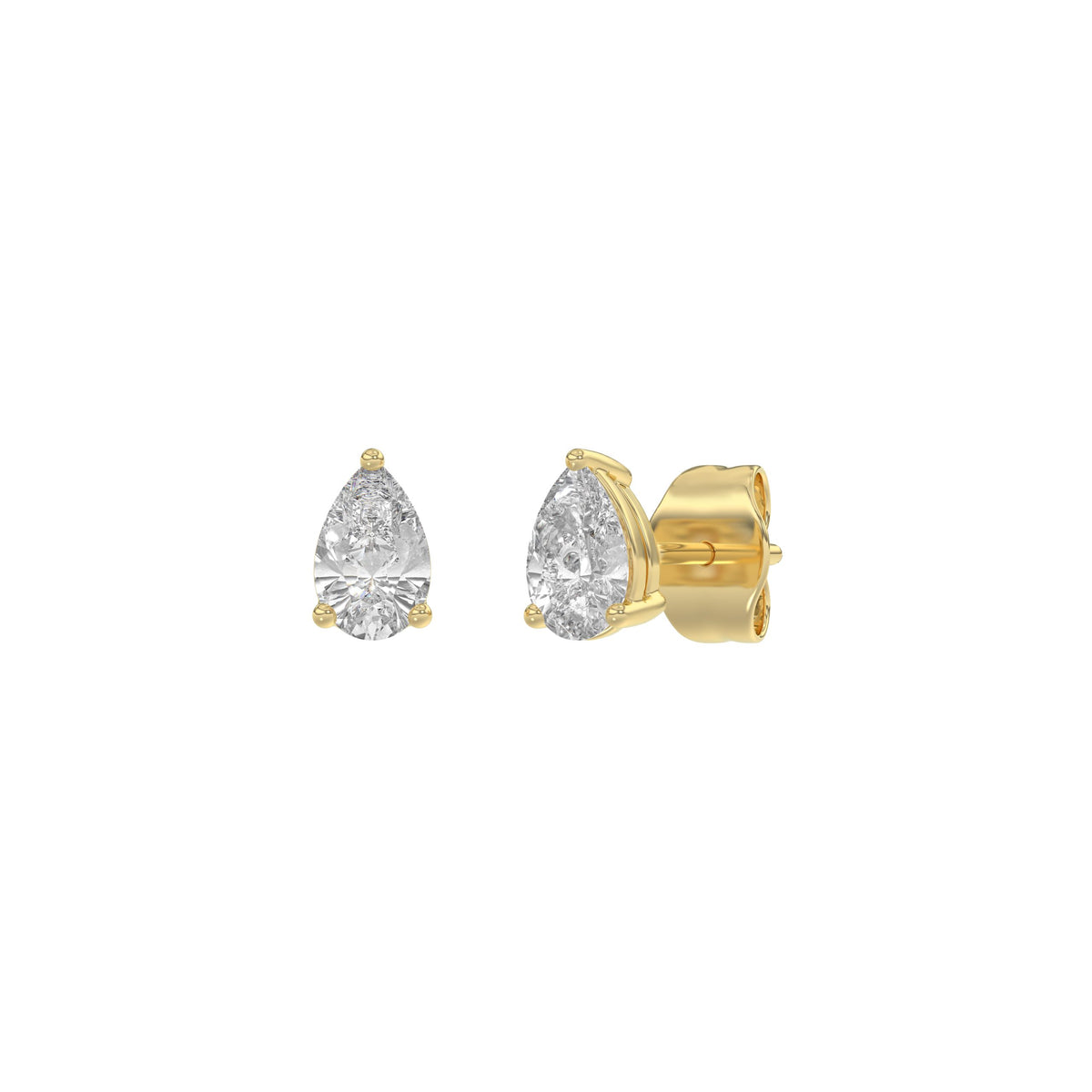 18K Yellow Gold, angled view