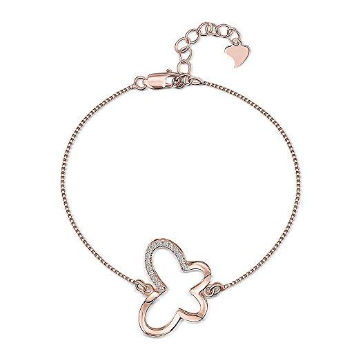 Rose Gold Chain Butterfly Bracelet