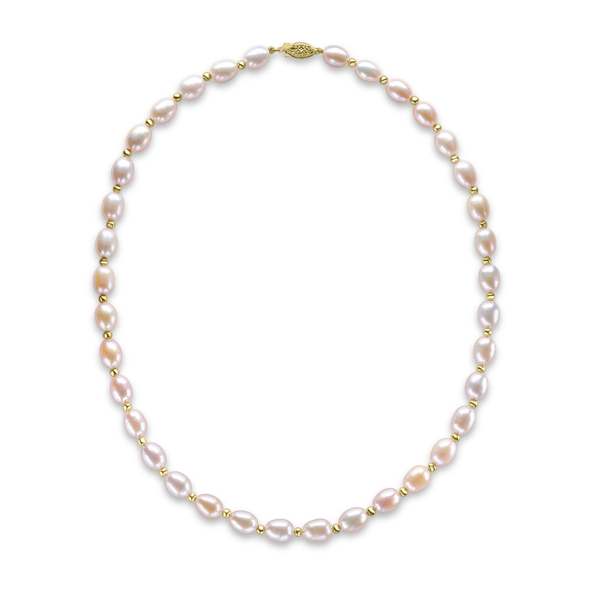 9Y 7mm Rice + Bead Pink
