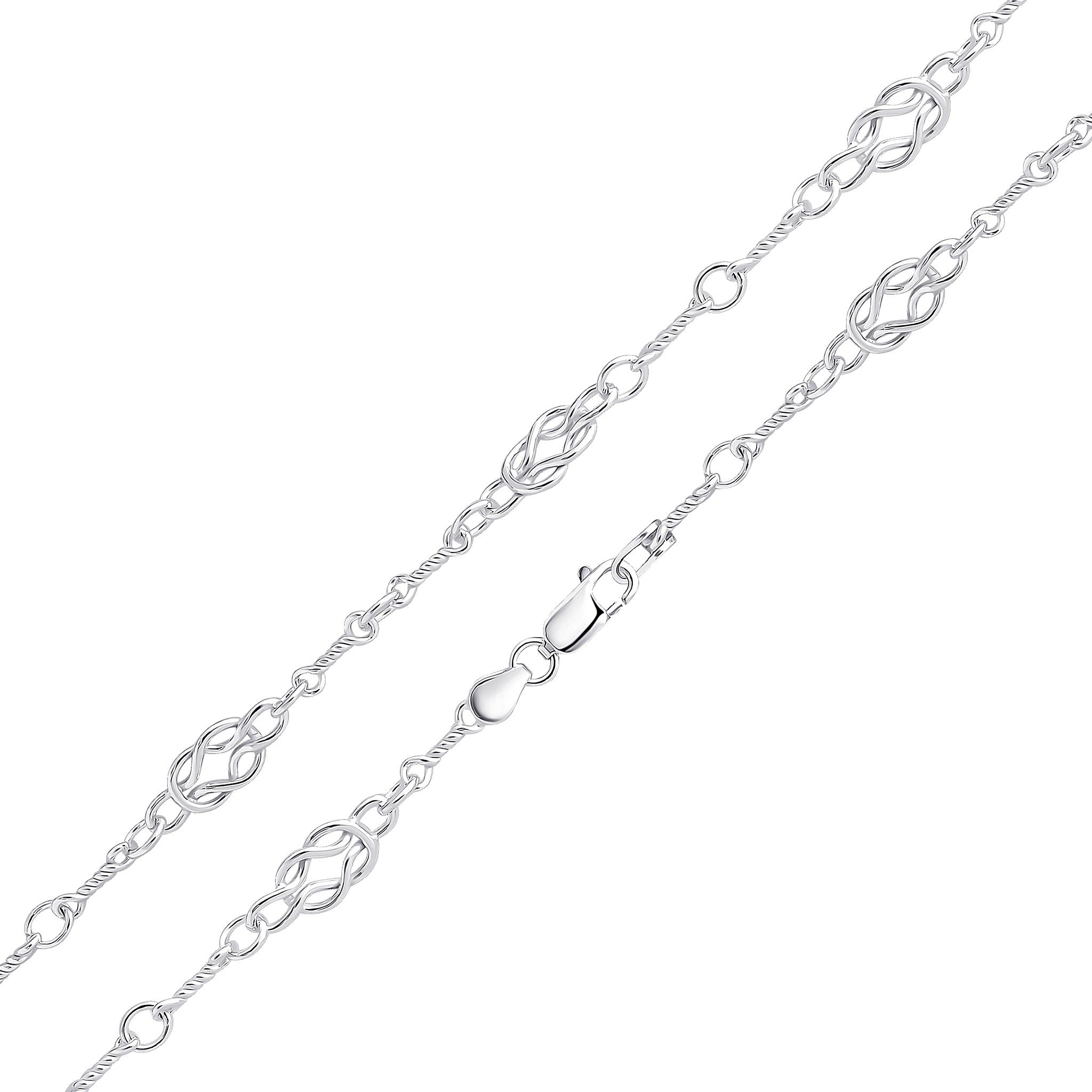 Silver 6.8mm Celtic Twist 7.5"