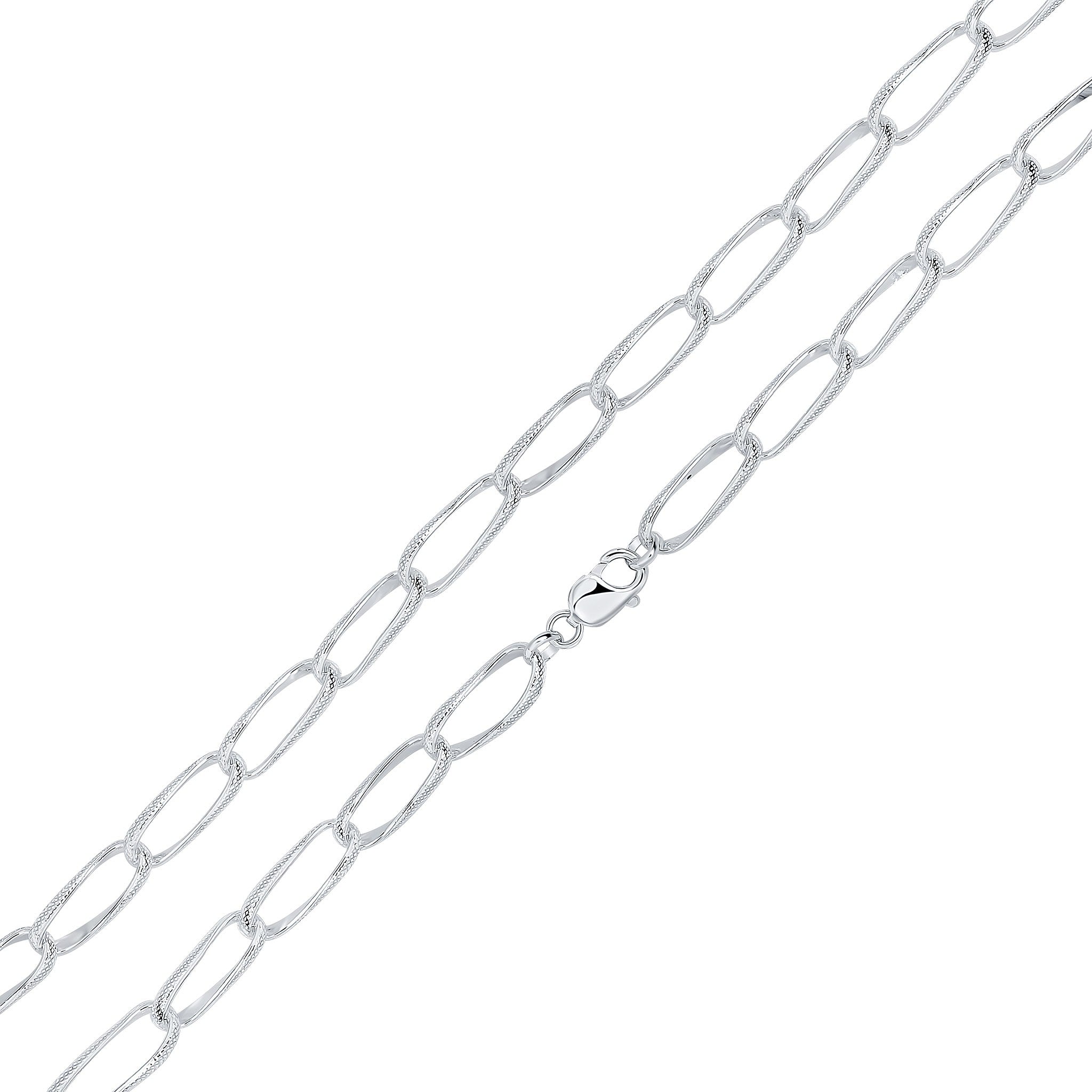 Silver 10mm Loose Curb 18"