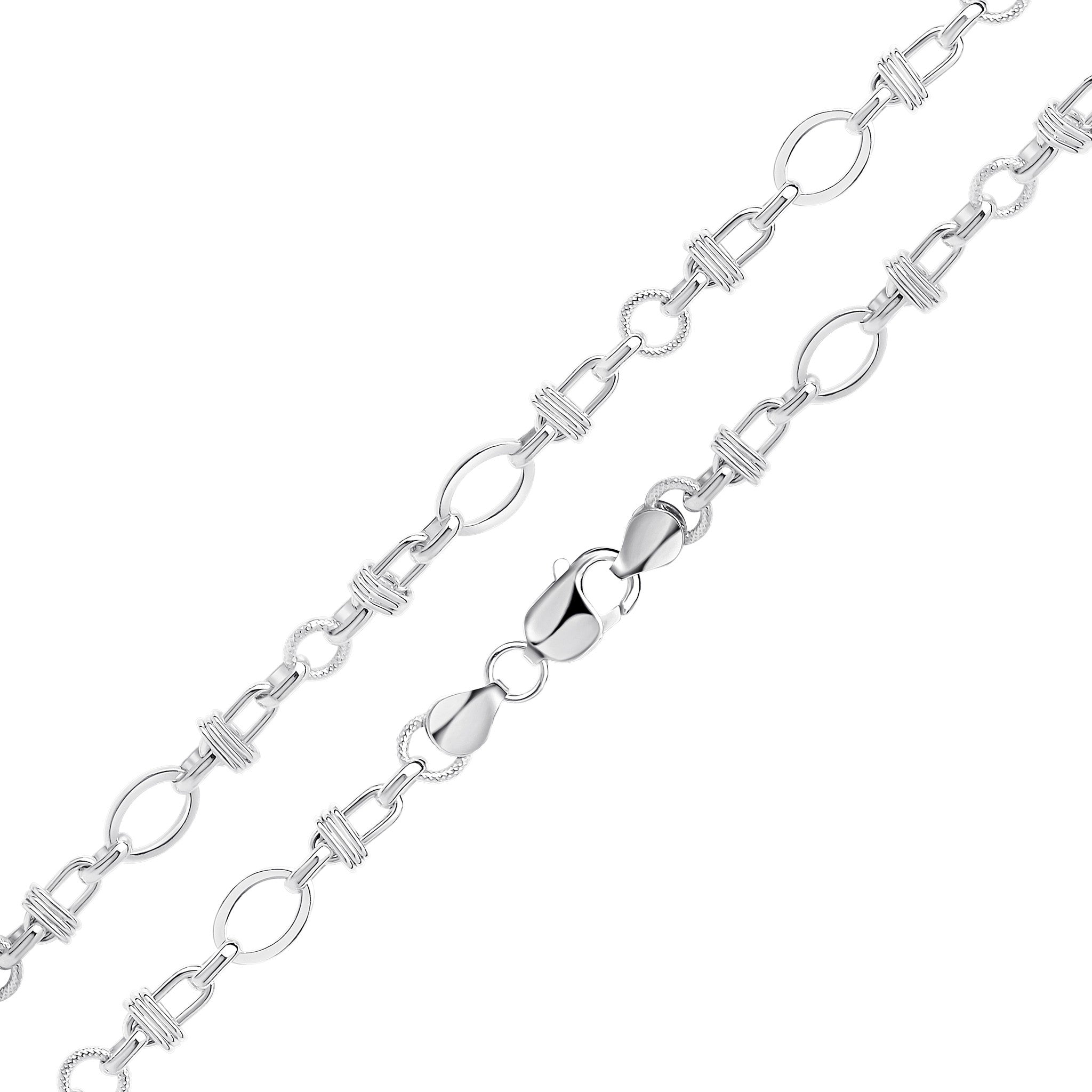 Silver Multi Link Bracelet 7.5"