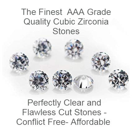 Sterling Silver And Cubic Zirconia Charm Style Bracelet With Dangly Stars