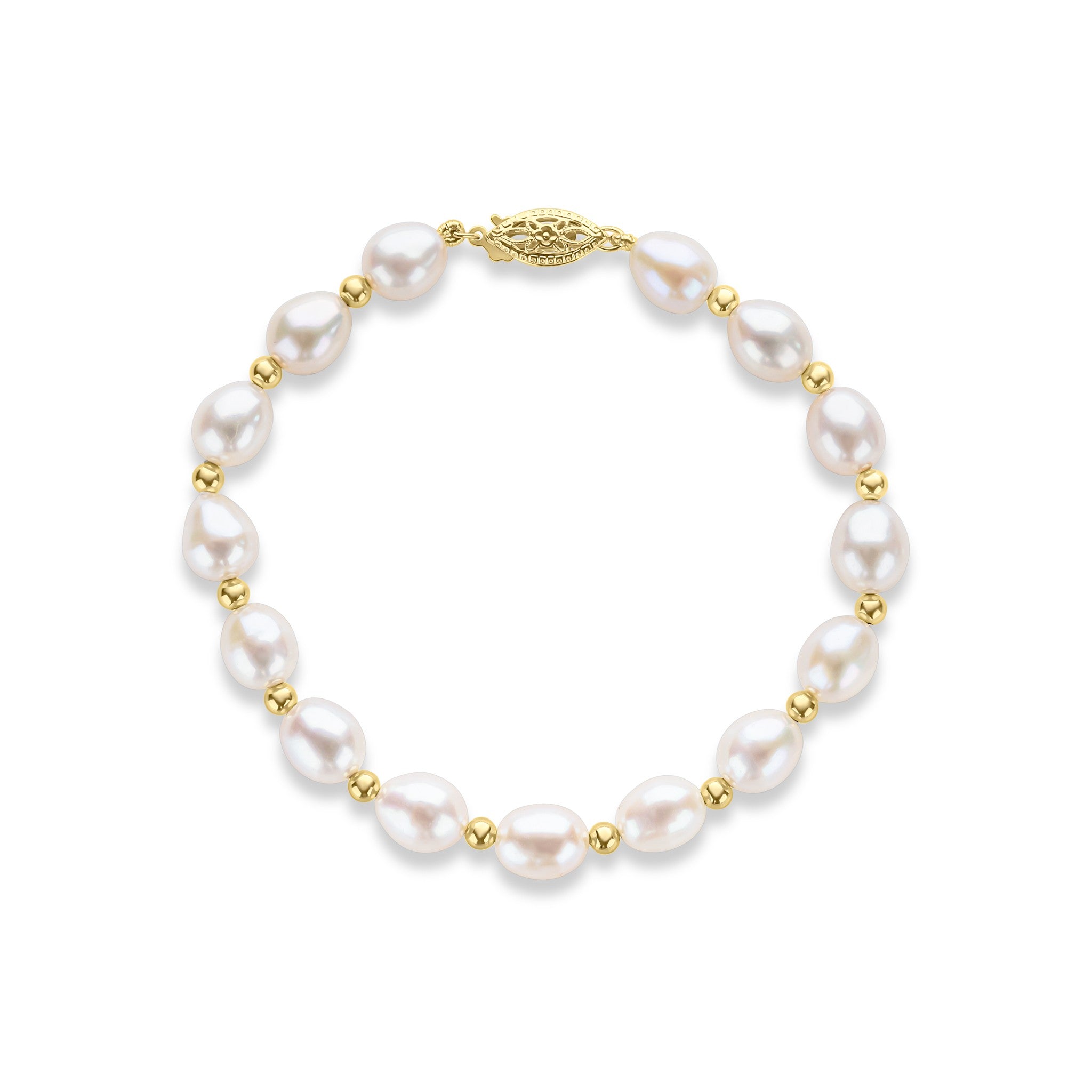 9Y 7mm Rice Bead White