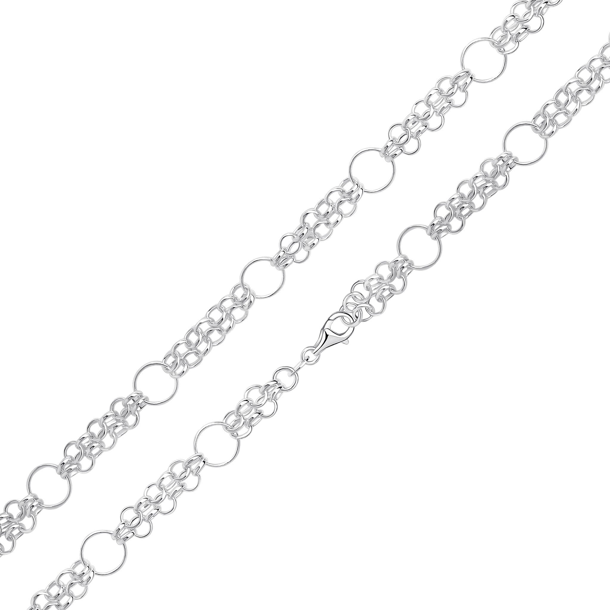 Silver Oval and Round gate 7.5"