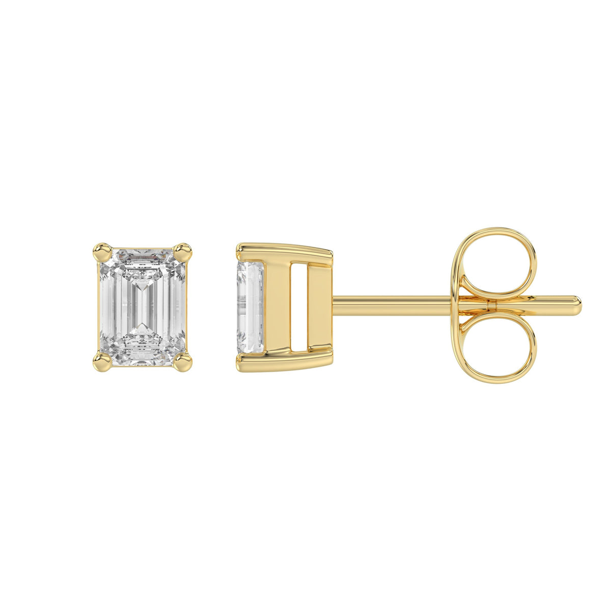 18K Yellow Gold, flat view