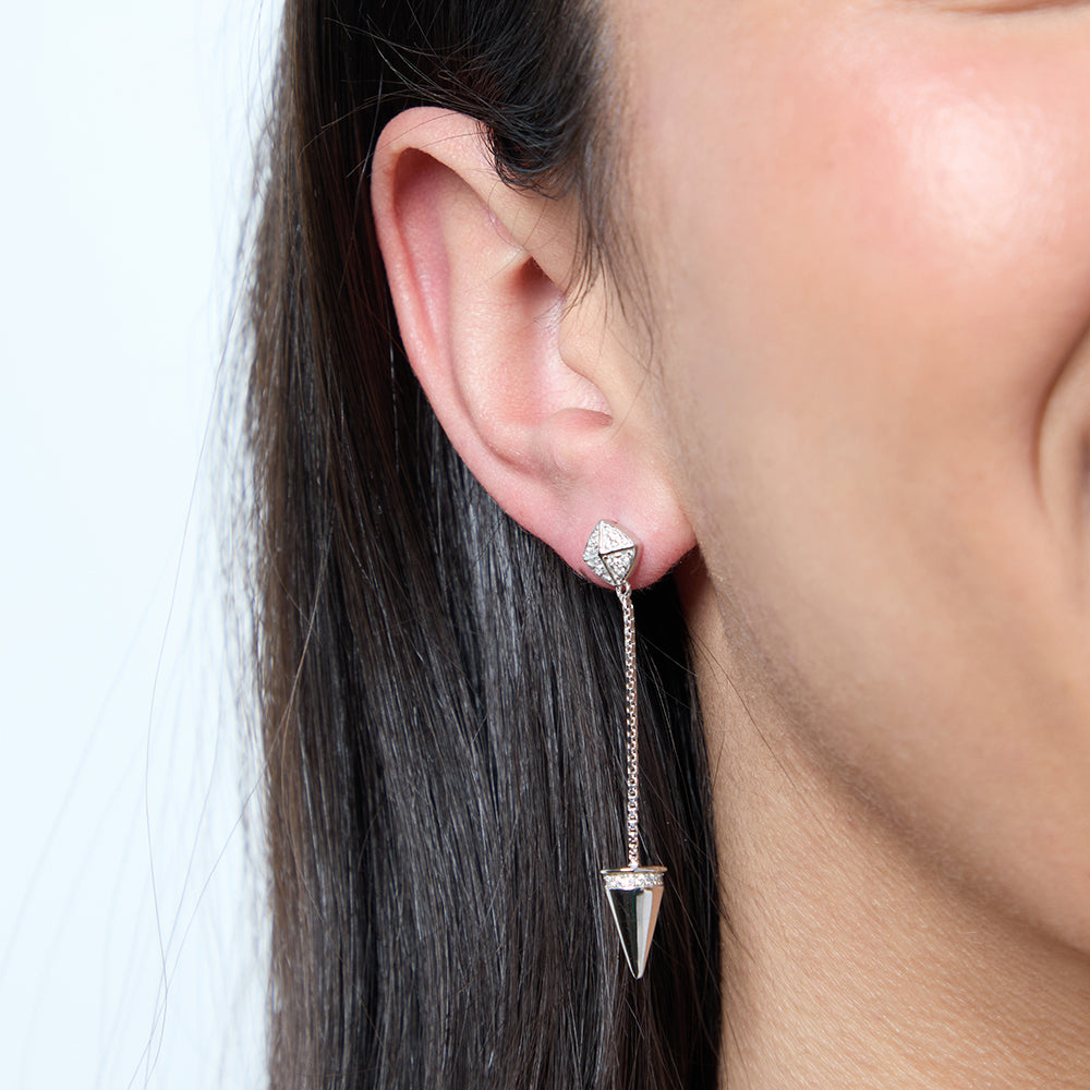 Sterling Silver Arrow Drop Earrings