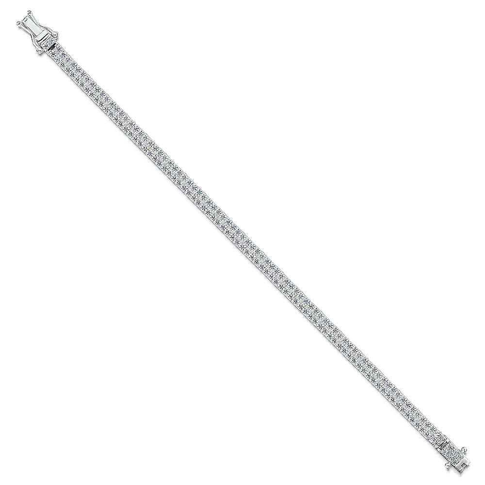 Sterling Silver Cubic Zirconia 5ct Tennis Bracelet