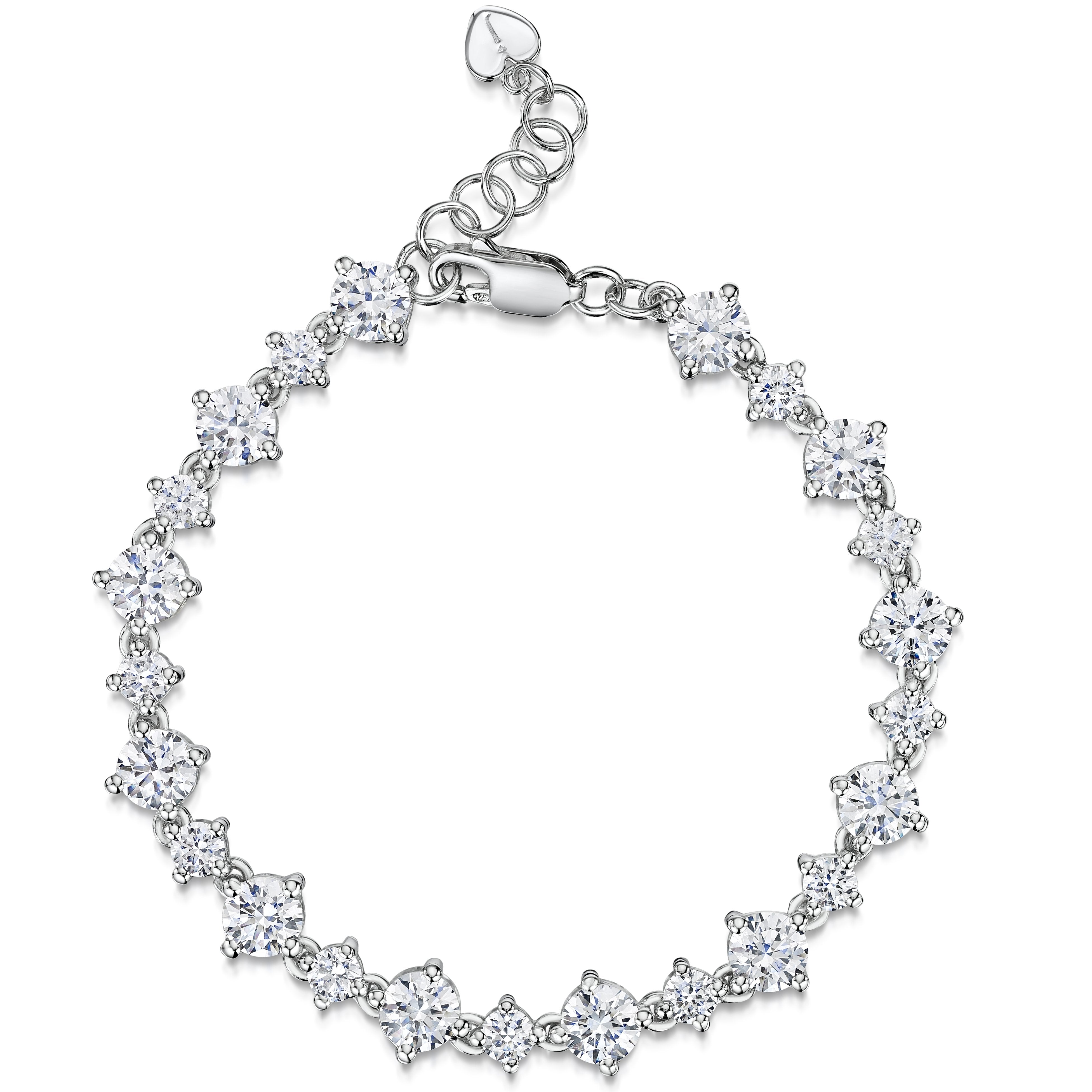 Sterling Silver Line Bracelet Set