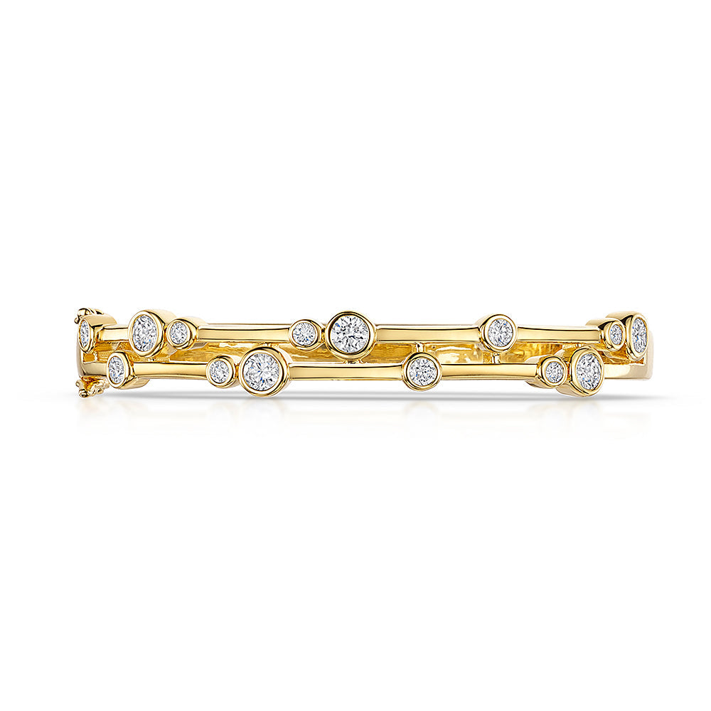 Gold Vermeil  Double Row Bubble Bangle